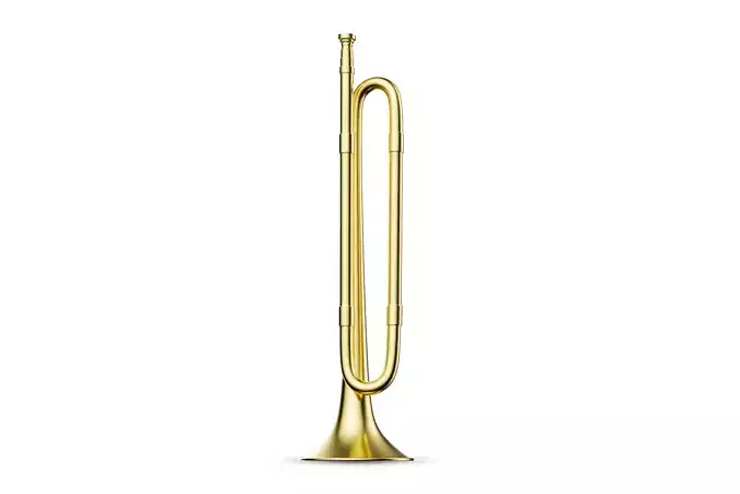 rumpet brass 02 3D model