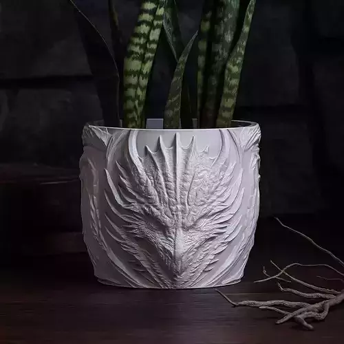 Dragon Plant Pot with Drainage No Supports Fantasy Planter