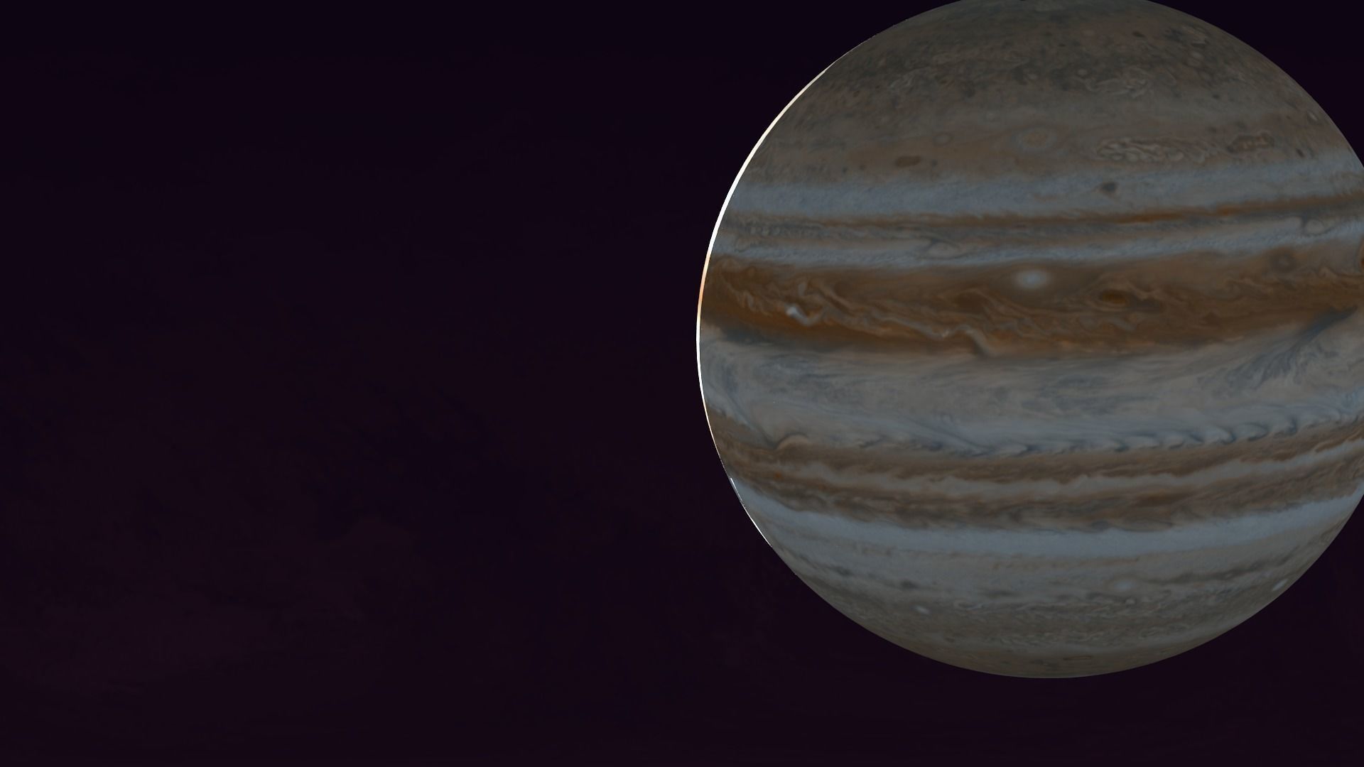 Jupiter Low-Poly Planet Low-poly 3D model_2