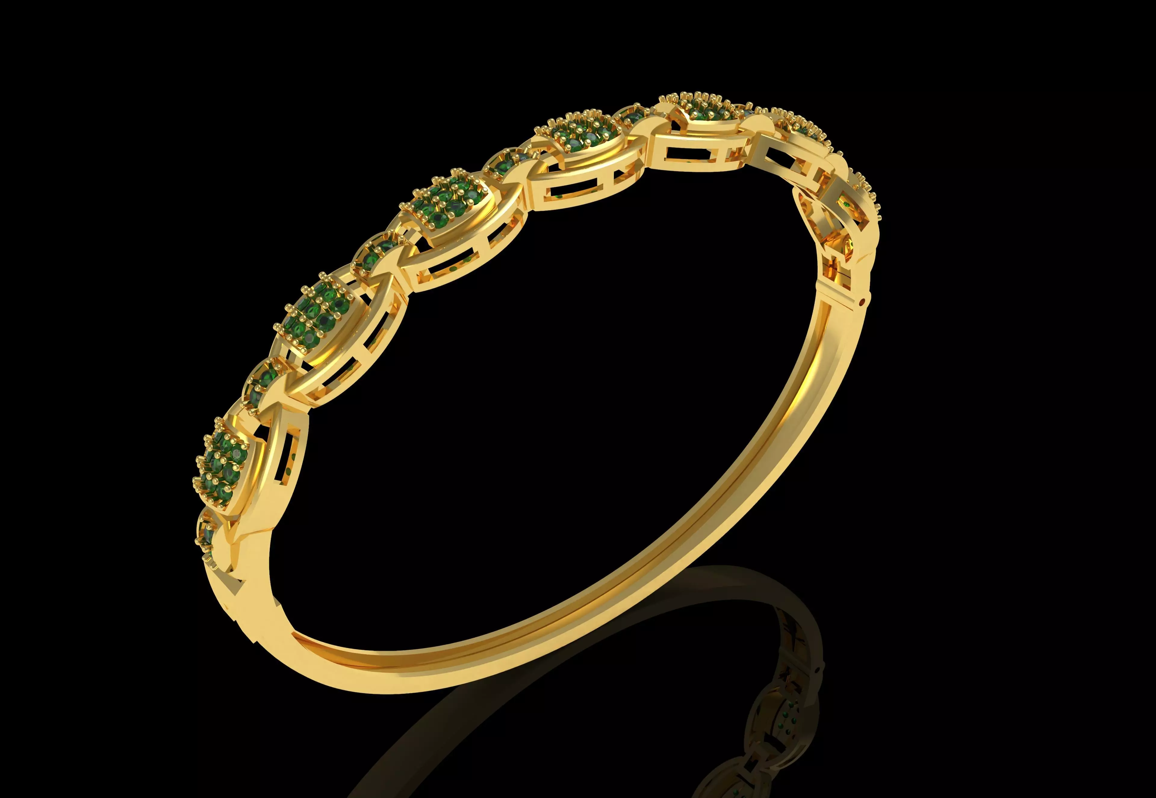 Art Deco Bracelet 36 3D print model