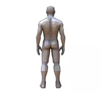 Generic Male Low Poly Character Low-poly 3D model_2