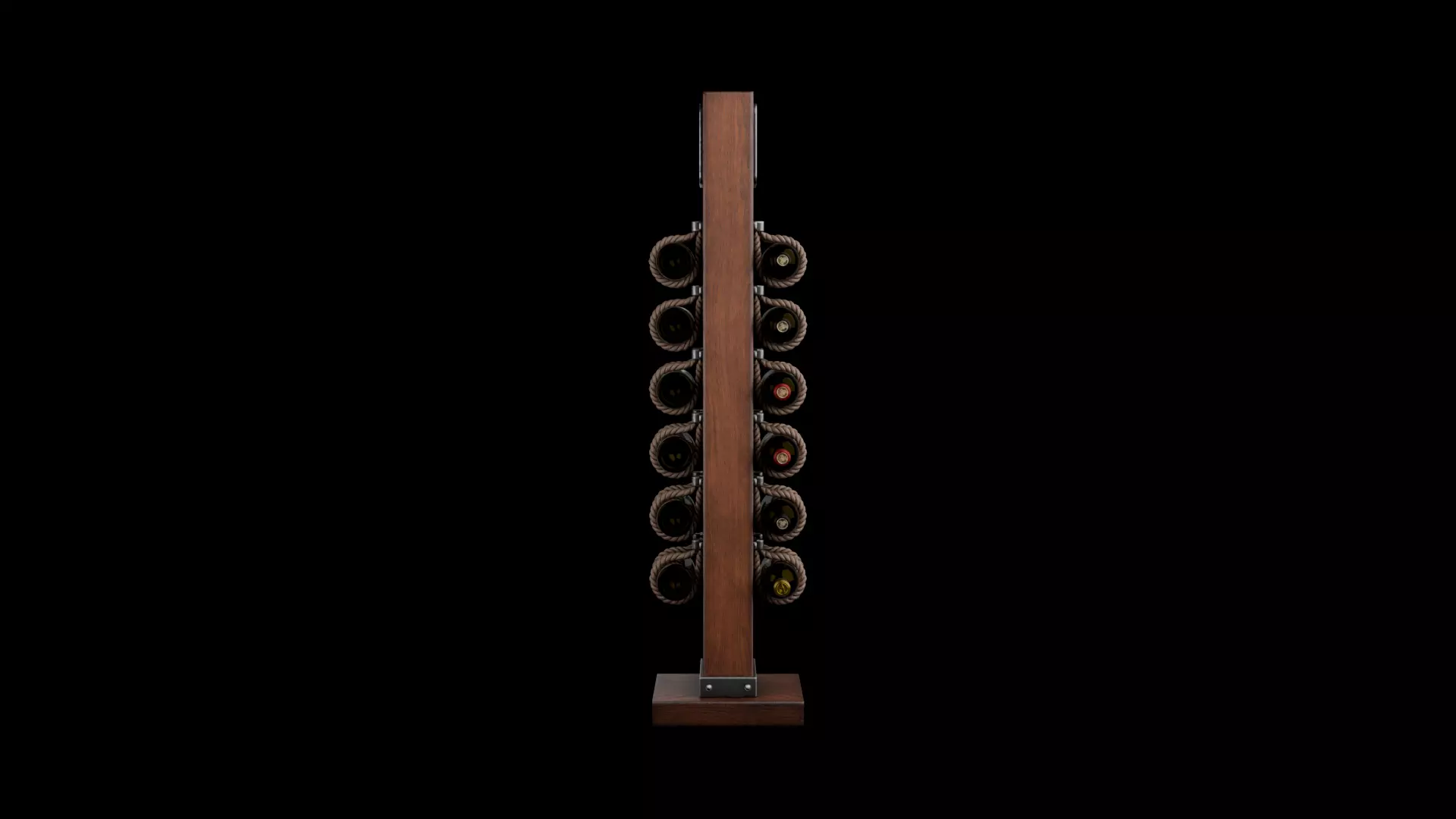 Wine stand Low-poly 3D model_4