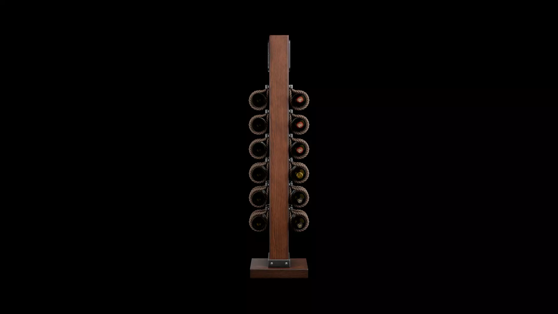 Wine stand Low-poly 3D model_10