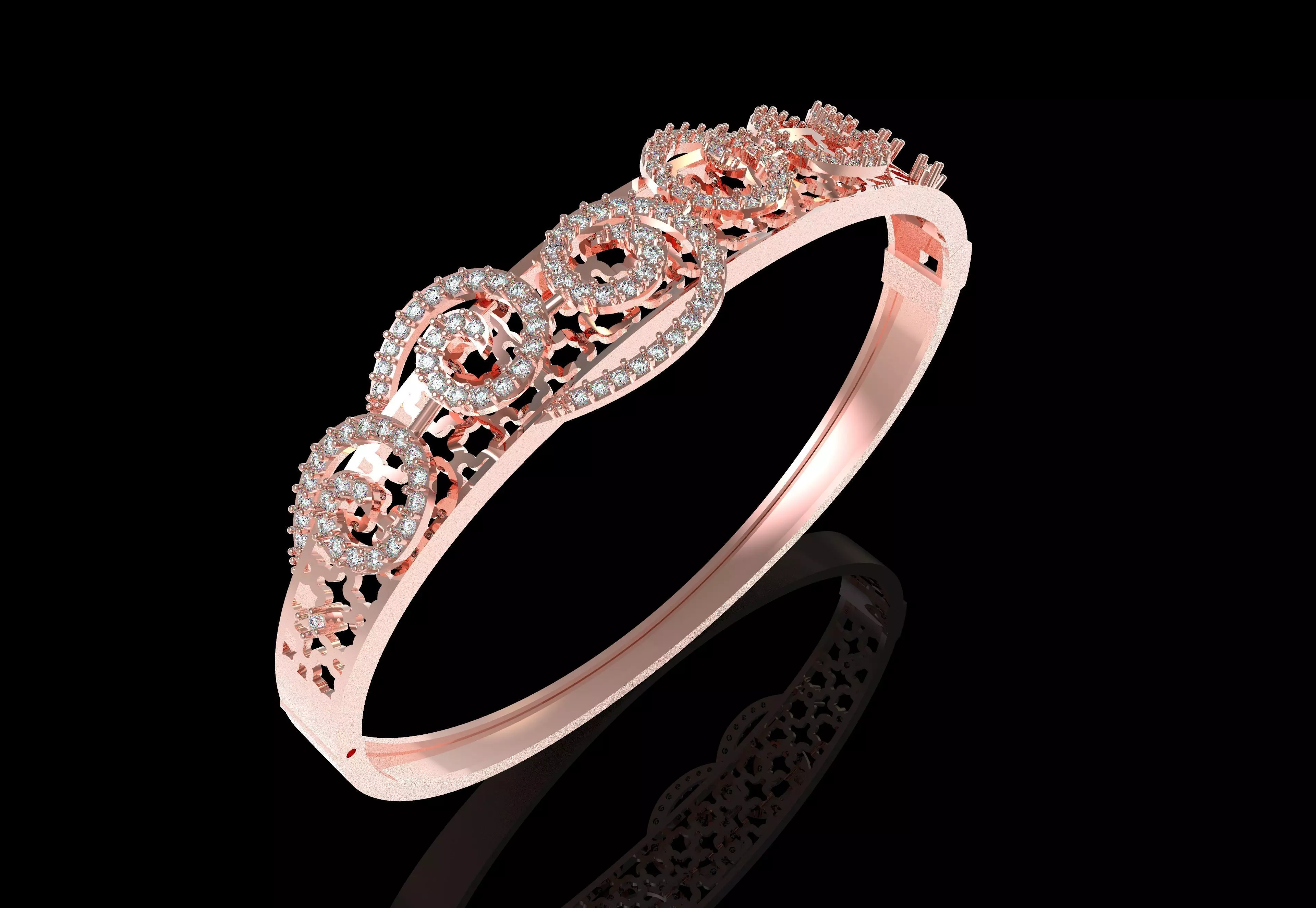 Art Deco Bracelet 40 3D print model_22