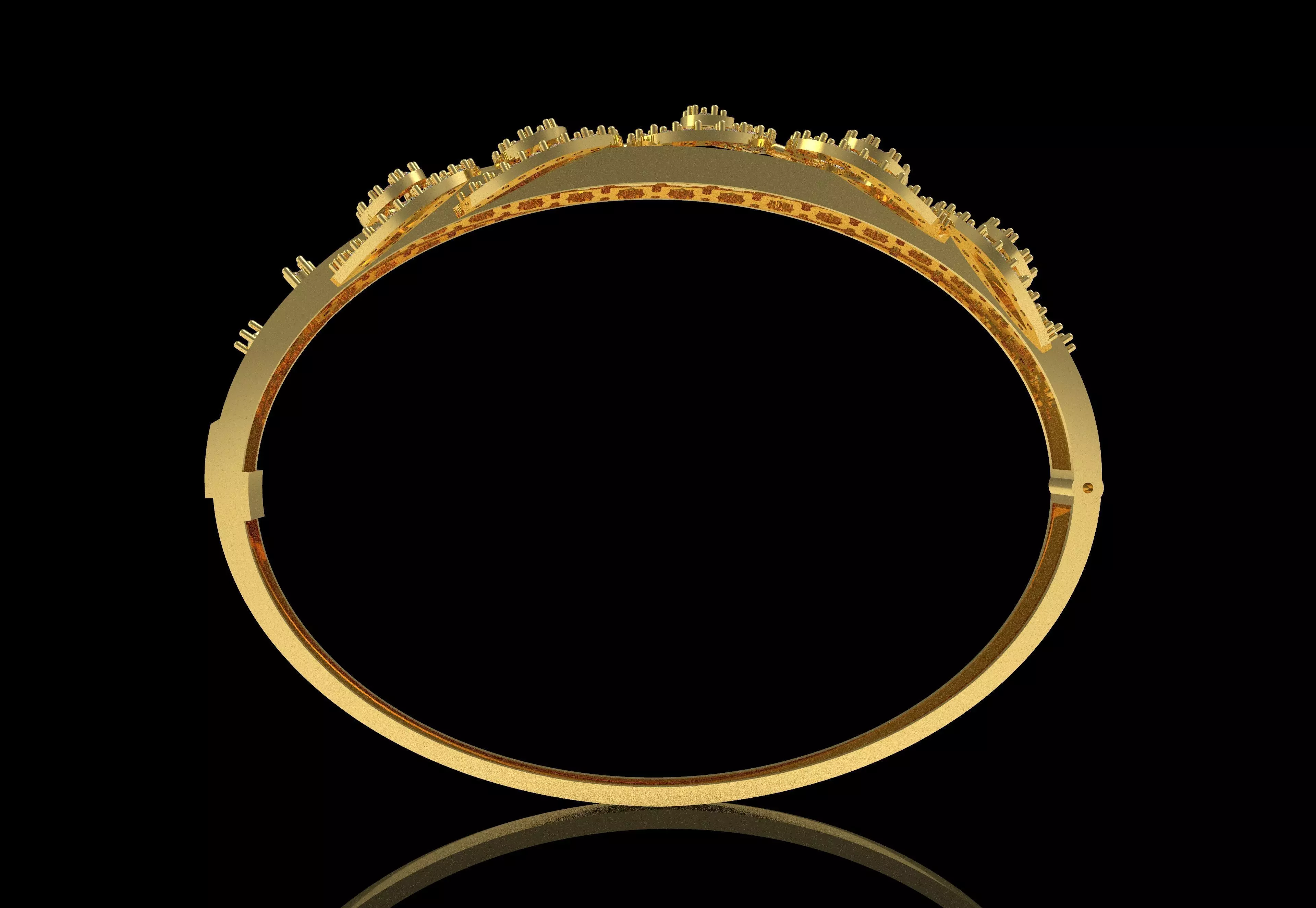 Art Deco Bracelet 40 3D print model_2