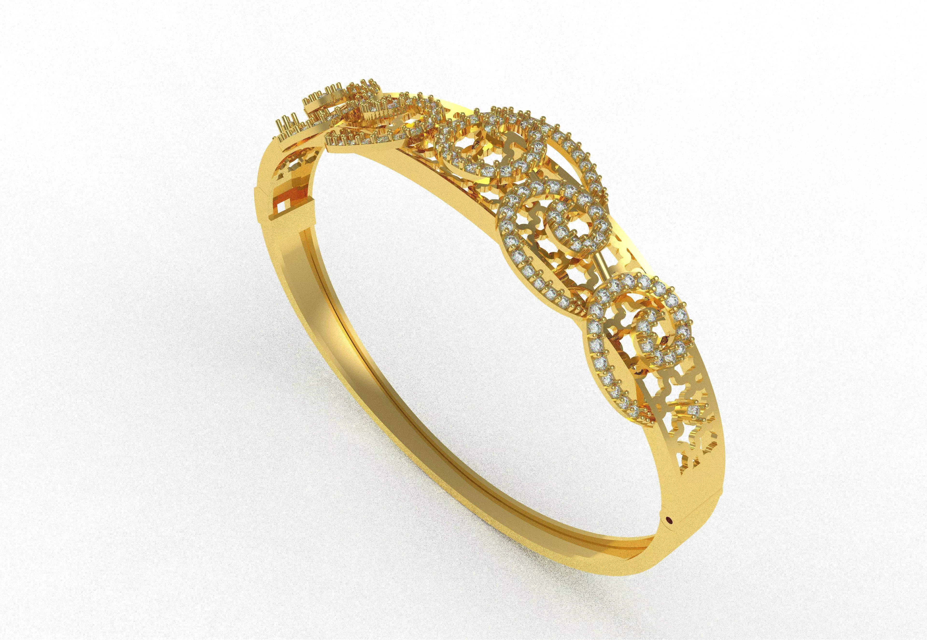 Art Deco Bracelet 40 3D print model_24