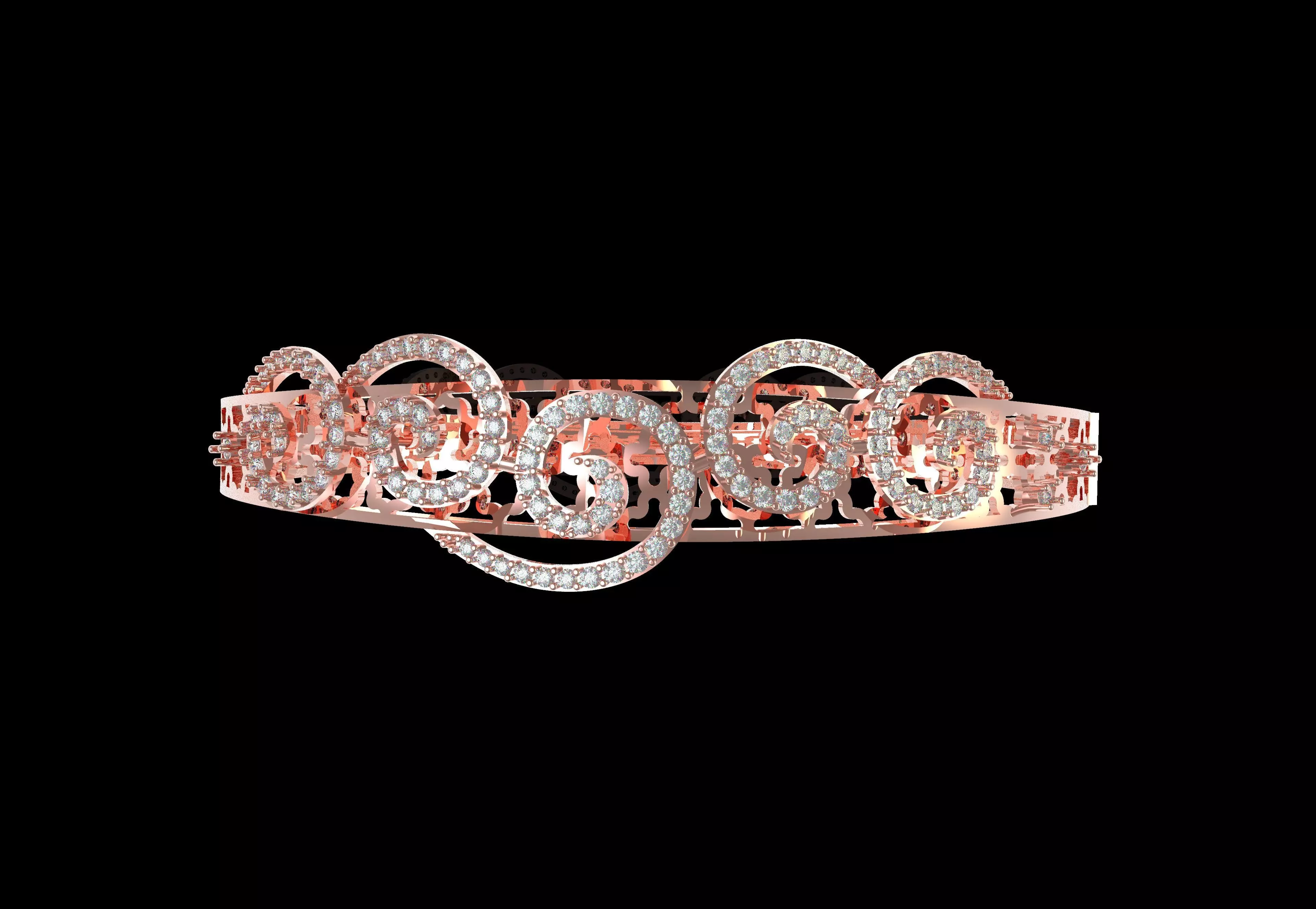 Art Deco Bracelet 40 3D print model_21