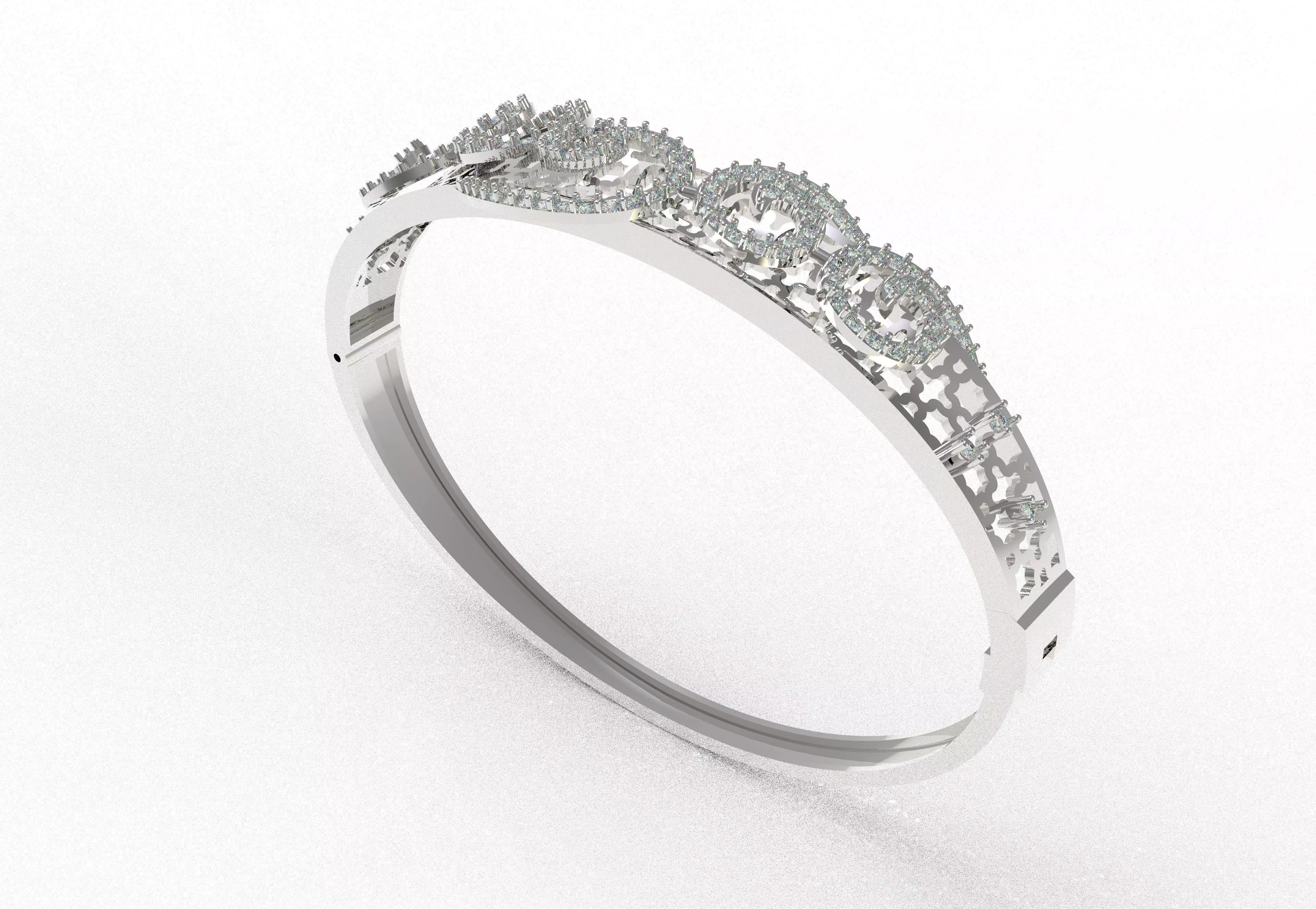 Art Deco Bracelet 40 3D print model_6