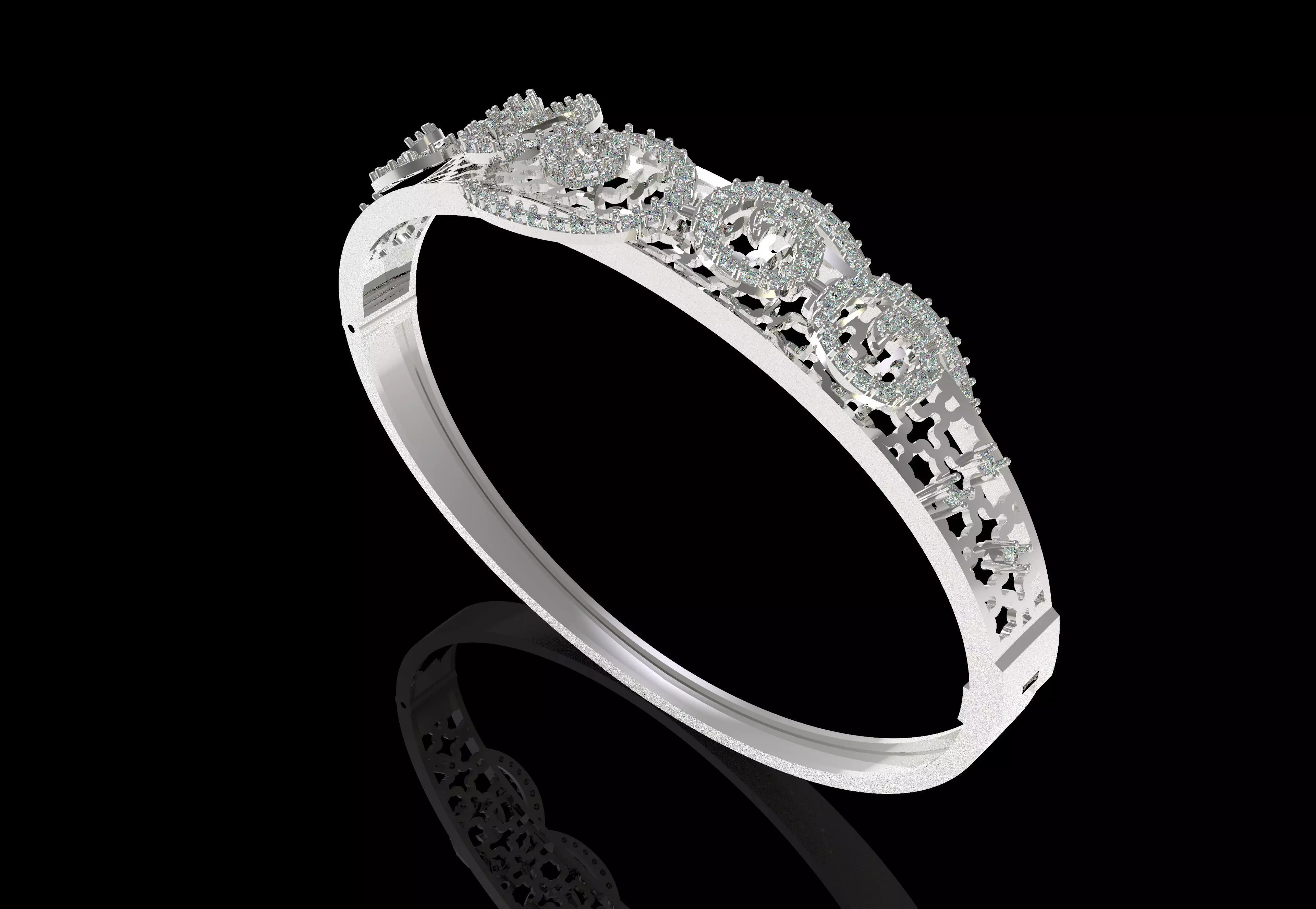 Art Deco Bracelet 40 3D print model_11