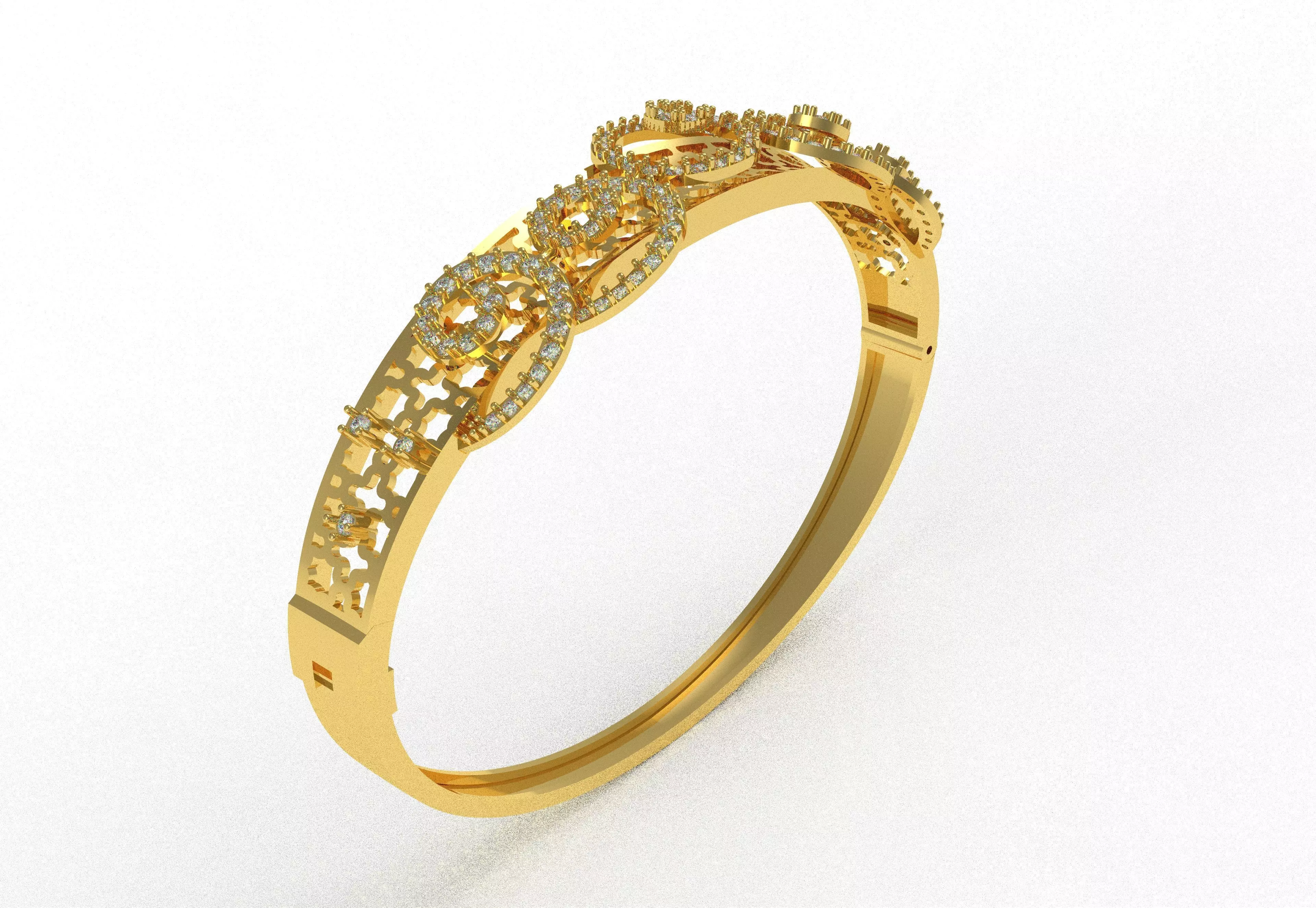 Art Deco Bracelet 40 3D print model_12