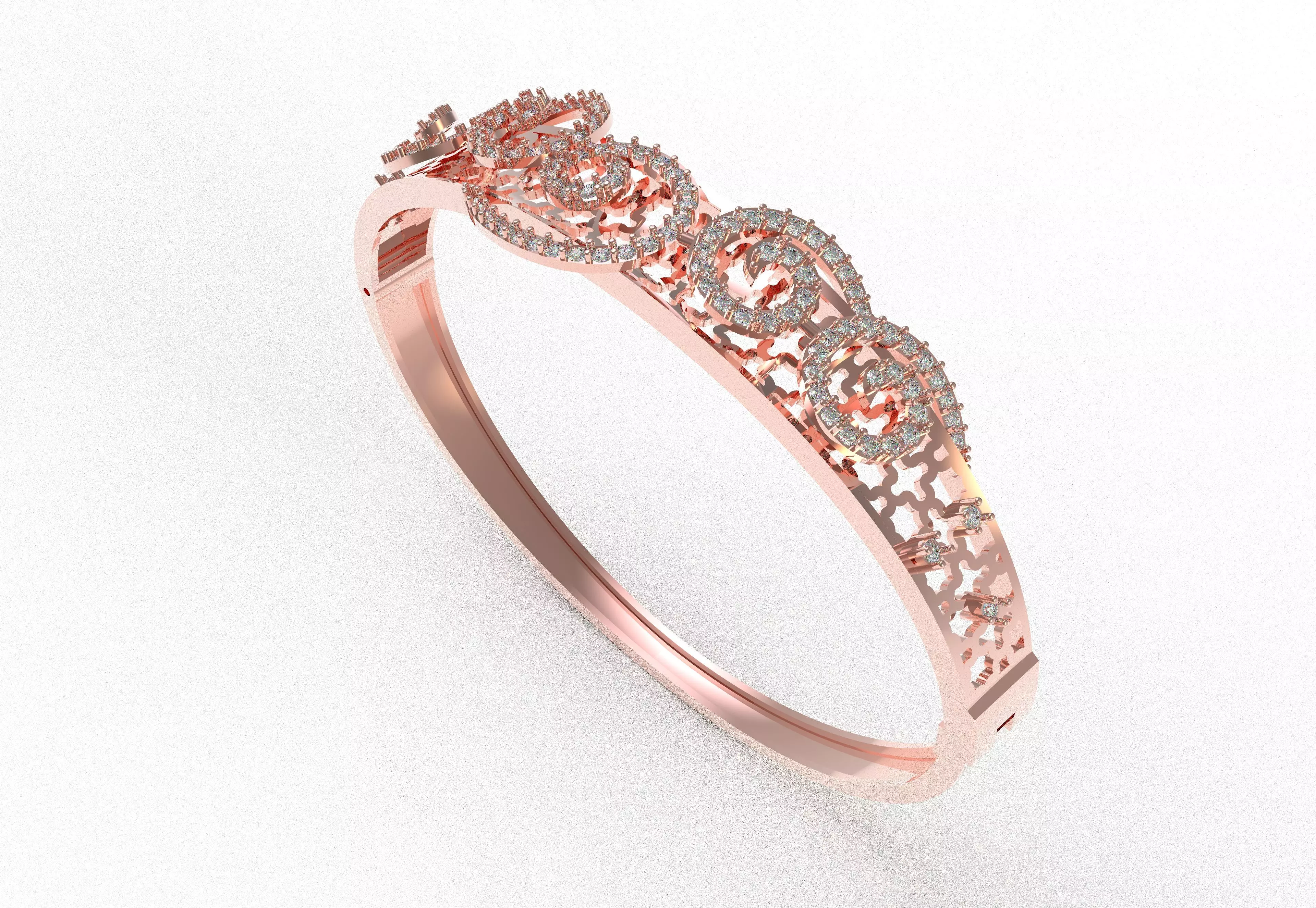 Art Deco Bracelet 40 3D print model_17