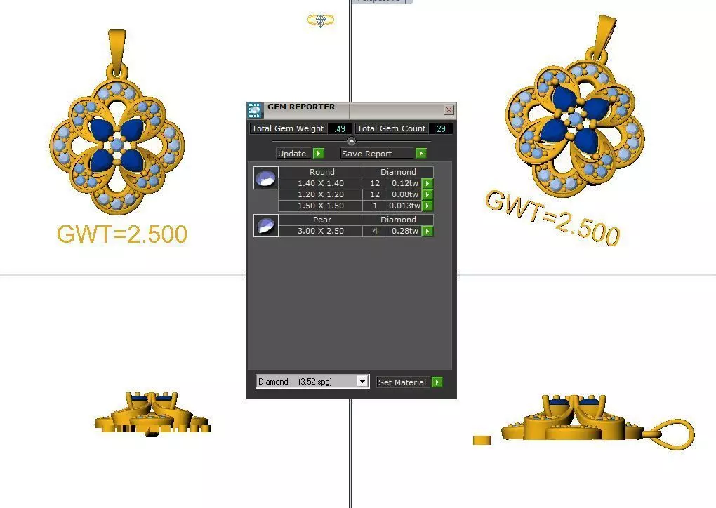 FASION  PENDANT 3D model_3