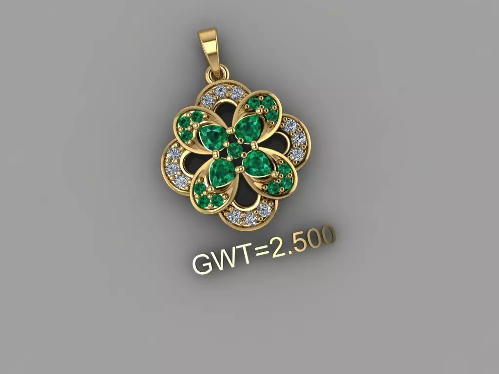 FASION  PENDANT 3D model_2