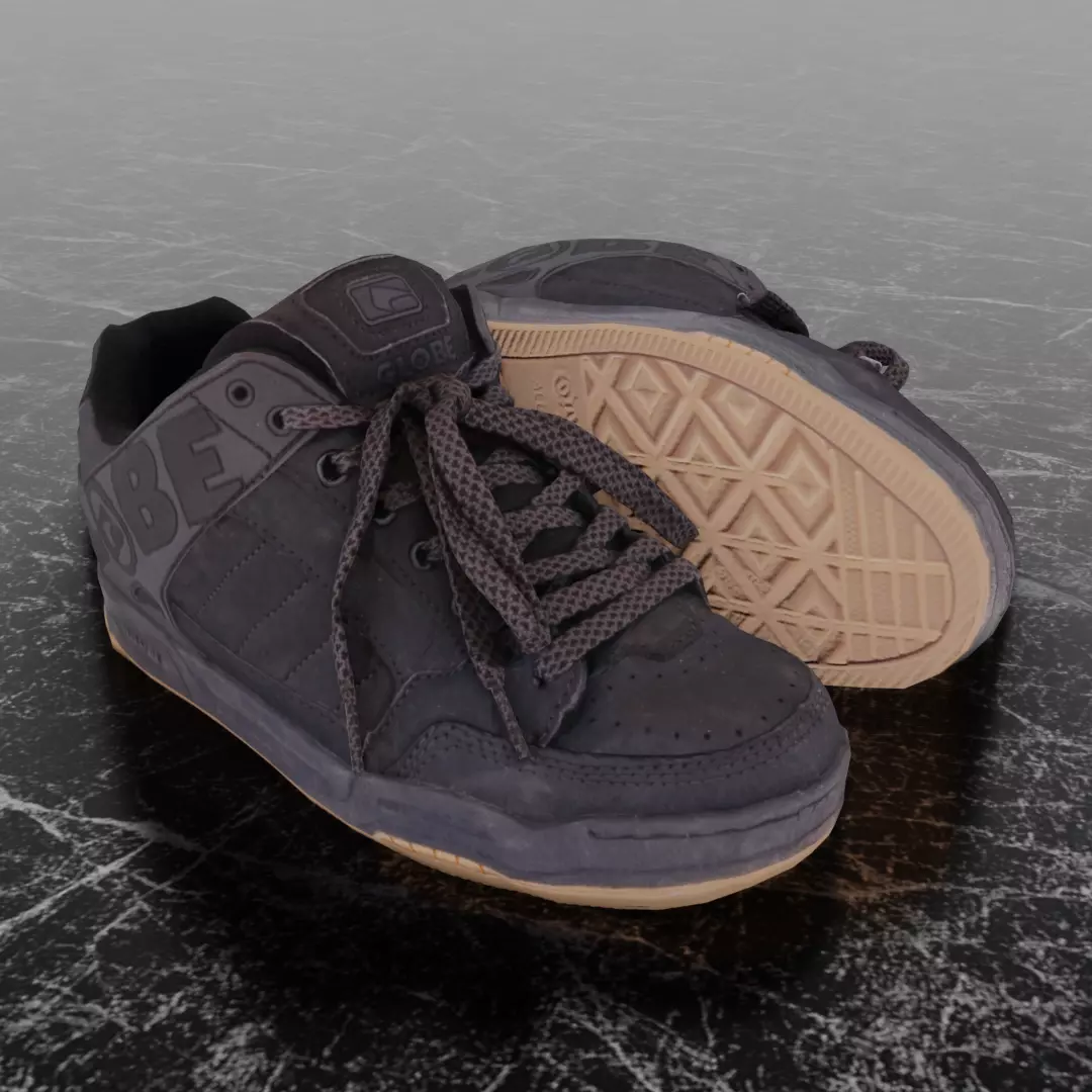 FREE URBAN SKATE LOW 3D SHOES Free low-poly 3D model