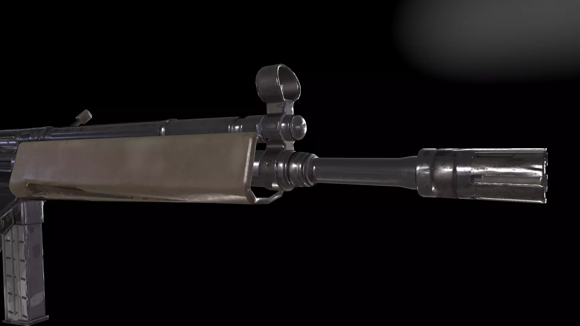 HKG3 Rifle Low-poly 3D model_4