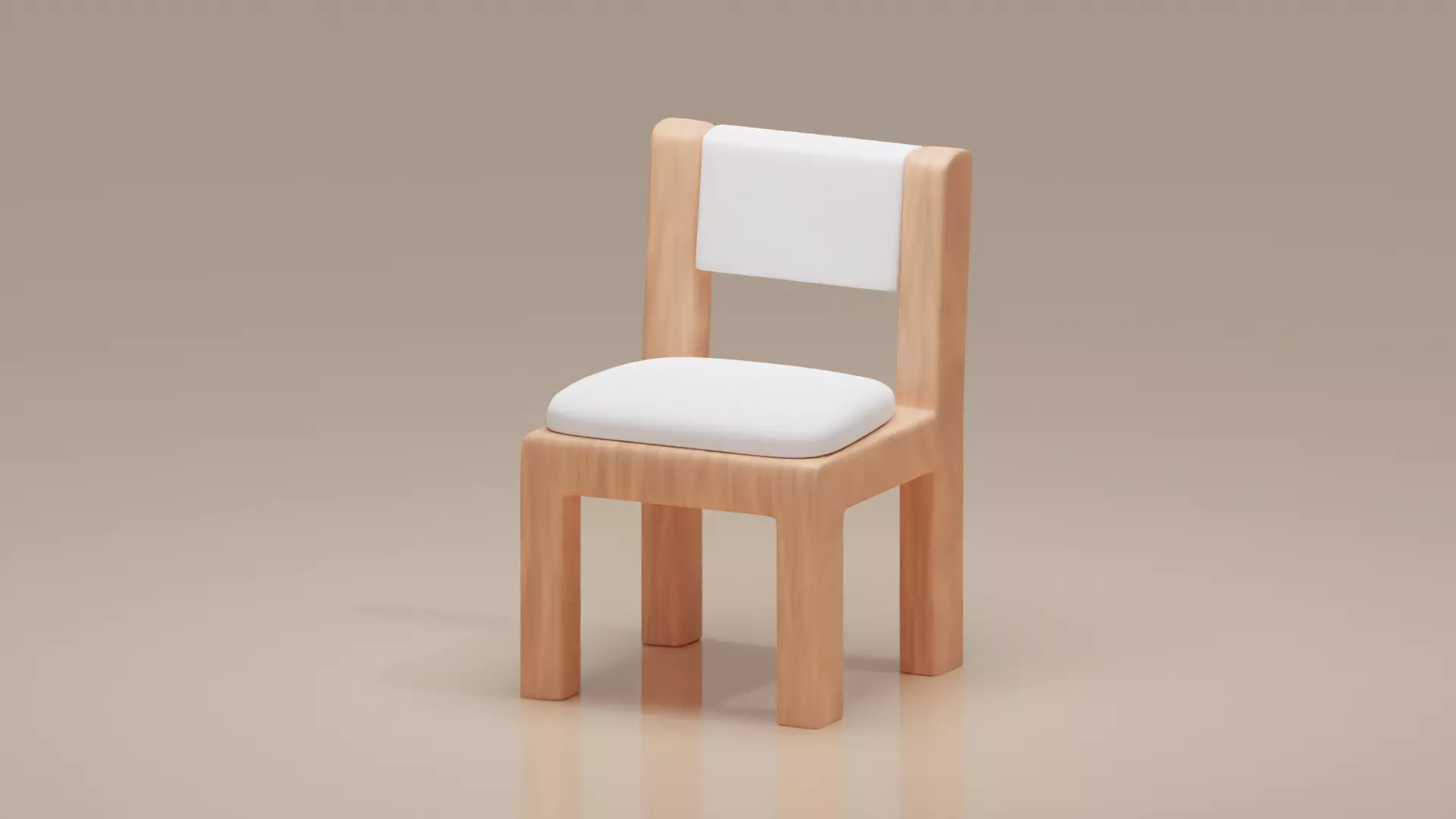 3D cozy chair Free low-poly 3D model