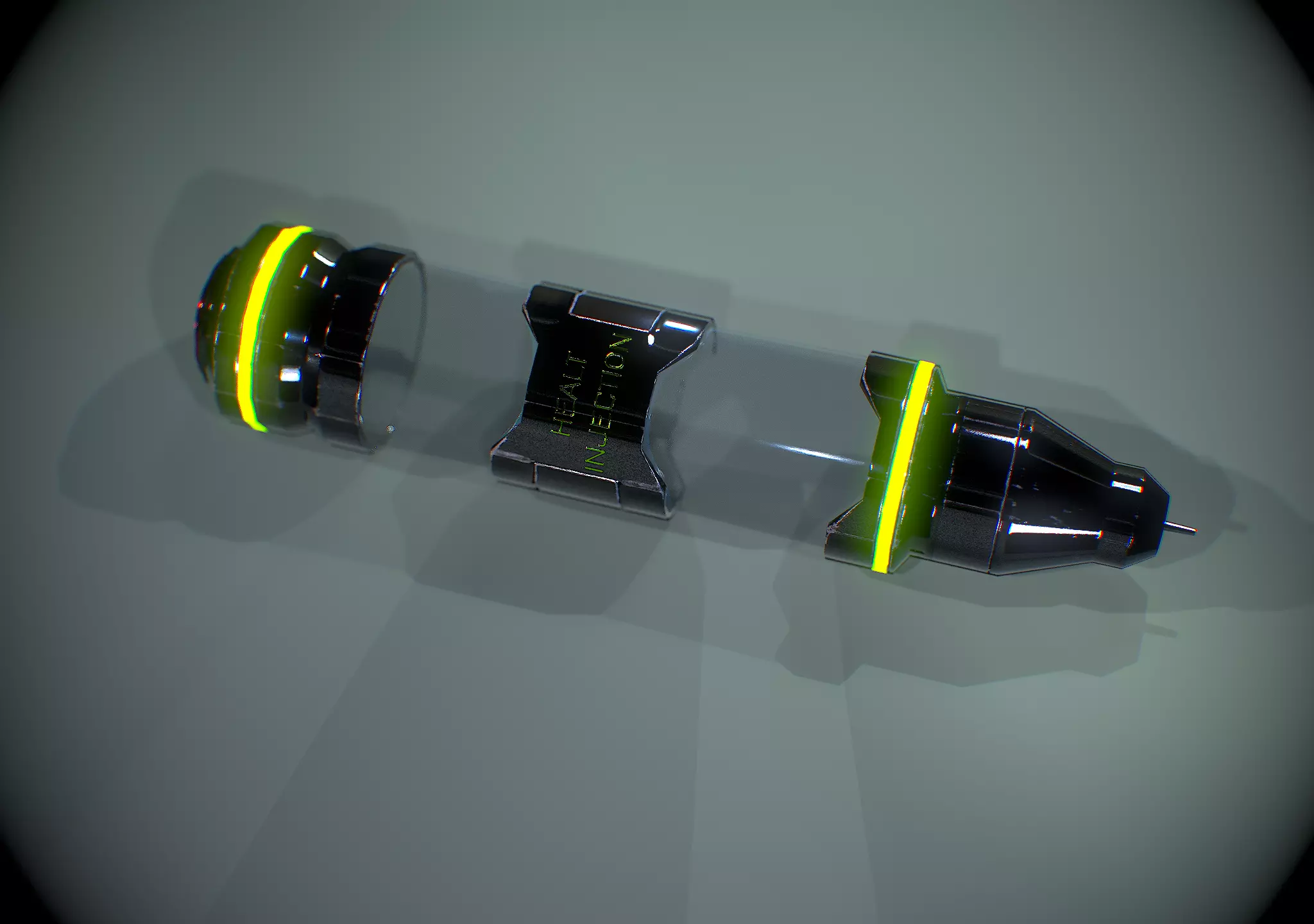 Sci-Fi Injector - Game Ready Prop Low-poly 3D model