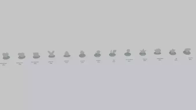 Lucky Charms Pack Emoji Statues 3D print model