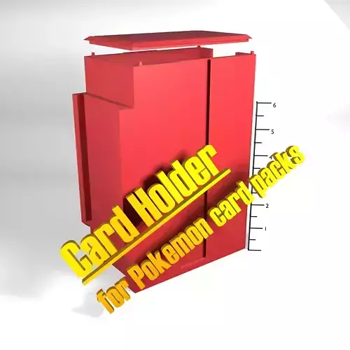 Pokemon Card Pack Holder 3D print model