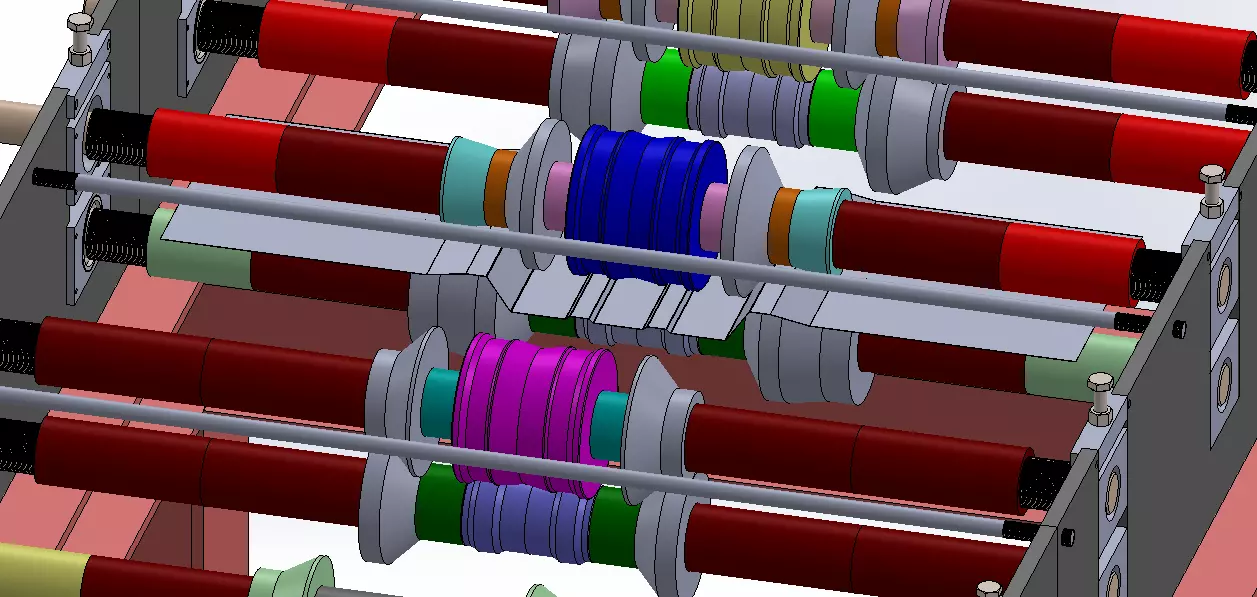 Roofing Panel Machine I SolidWorks Assembly I BOM I Drawings 3D model_11