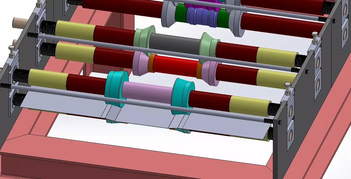 Roofing Panel Machine I SolidWorks Assembly I BOM I Drawings 3D model_8
