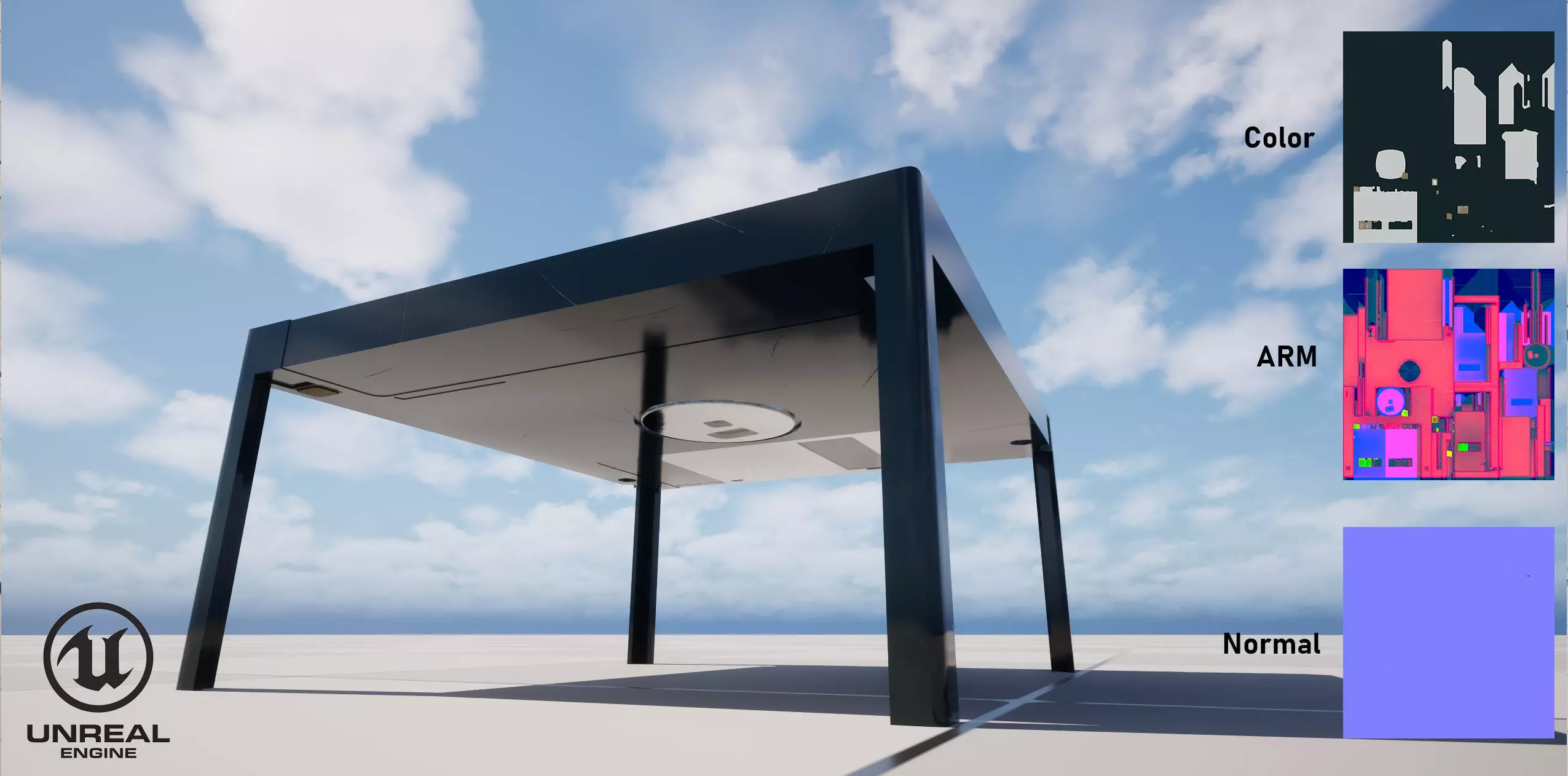 Floppy Disk Table Low-poly 3D model_17