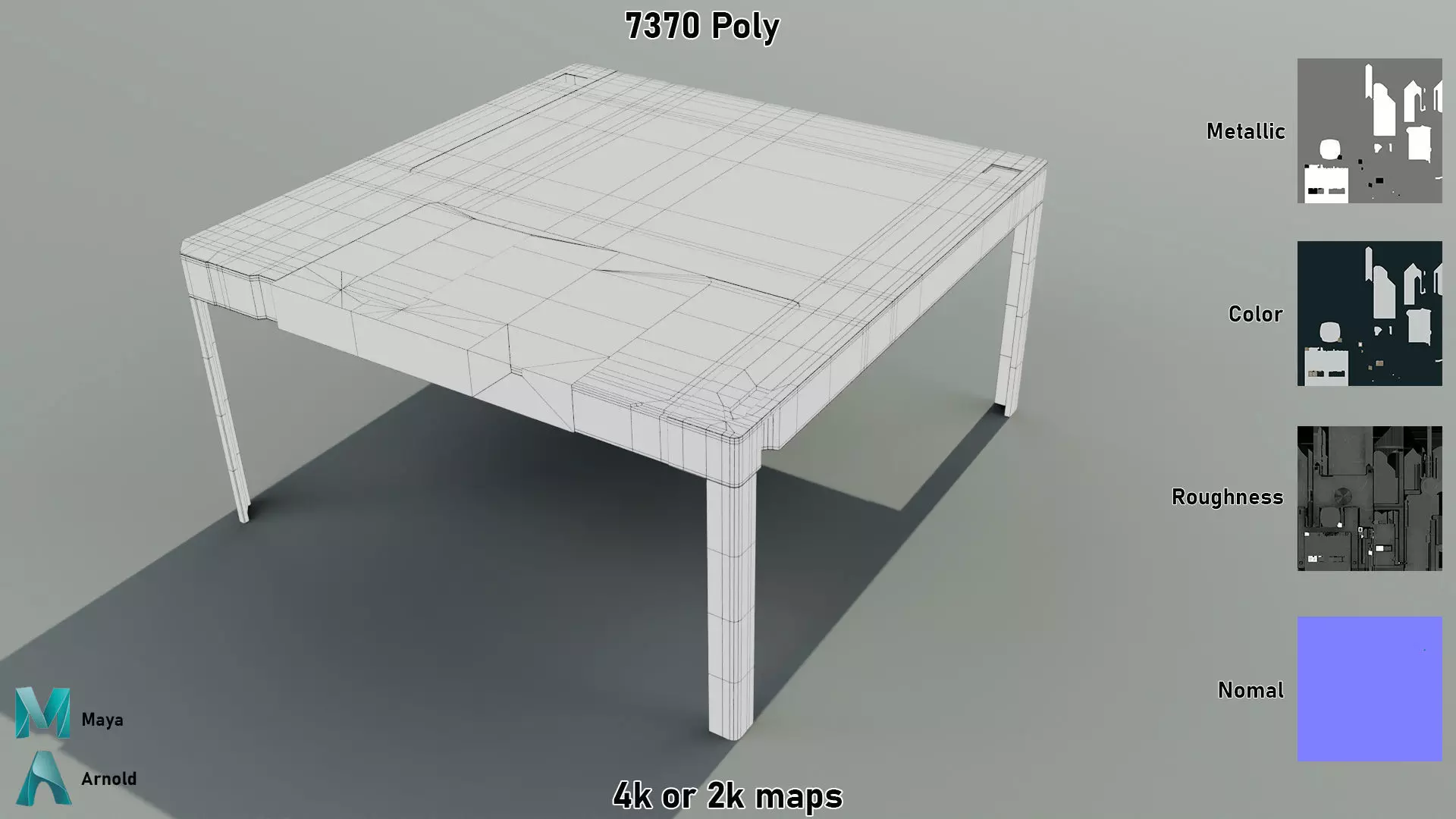 Floppy Disk Table Low-poly 3D model_8