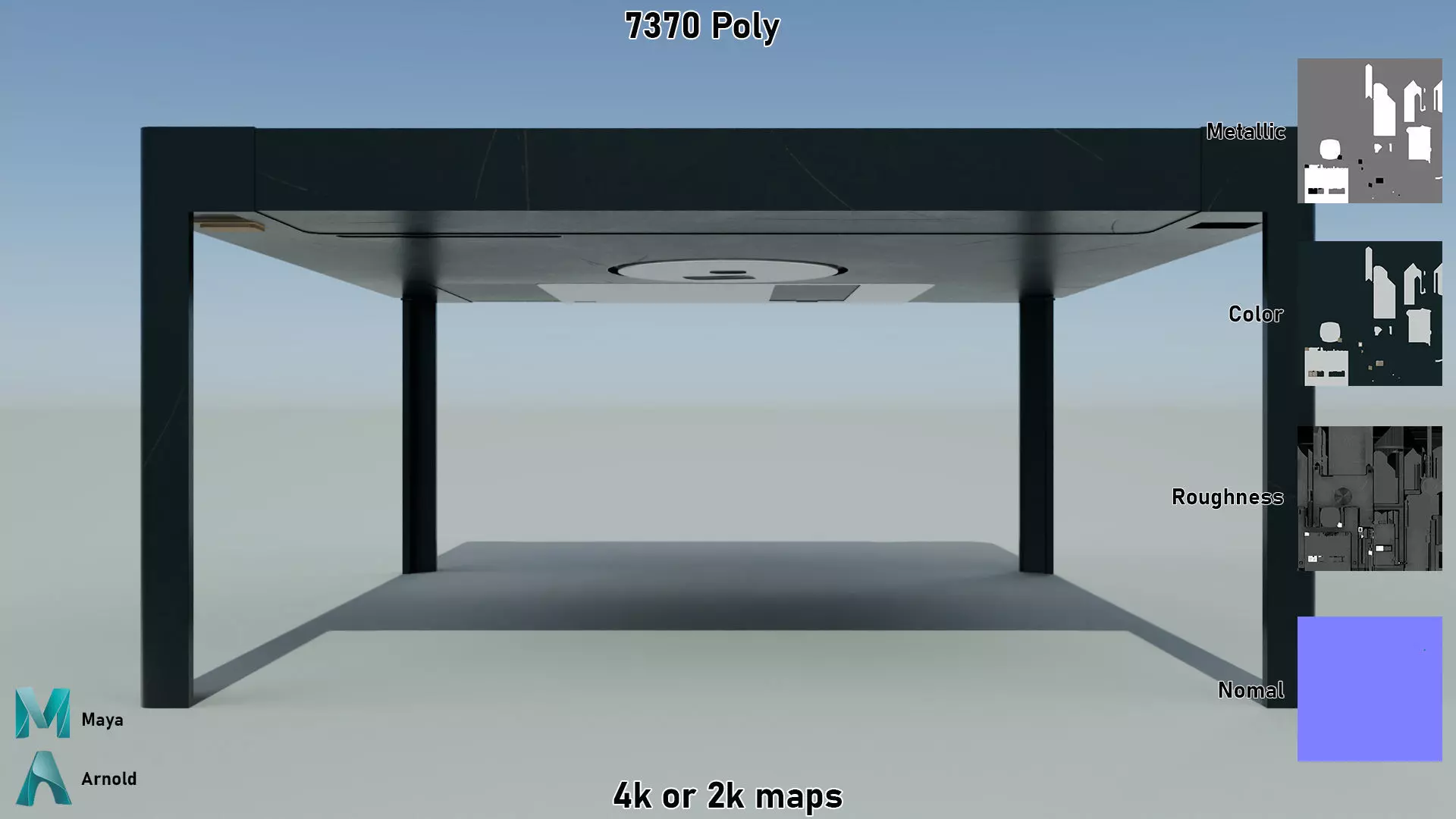 Floppy Disk Table Low-poly 3D model_4