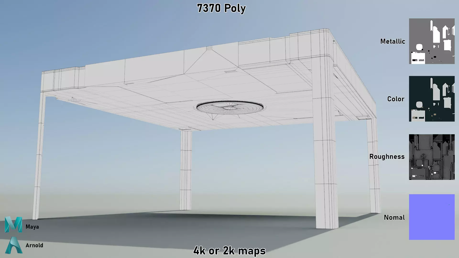 Floppy Disk Table Low-poly 3D model_10