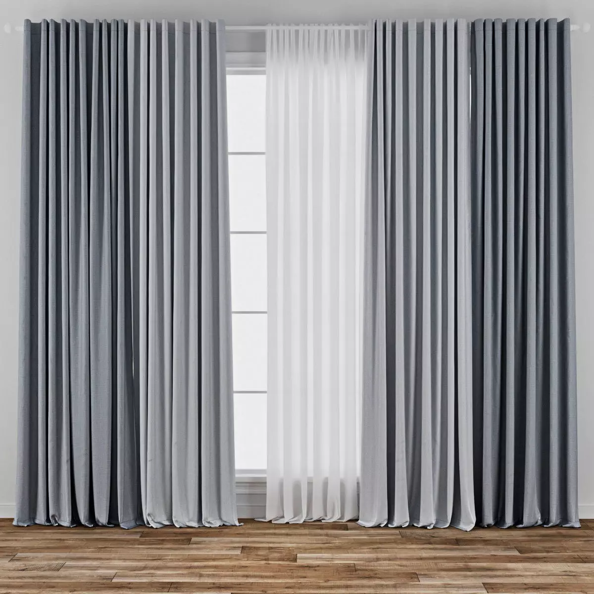 Curtain 002 3D model_0