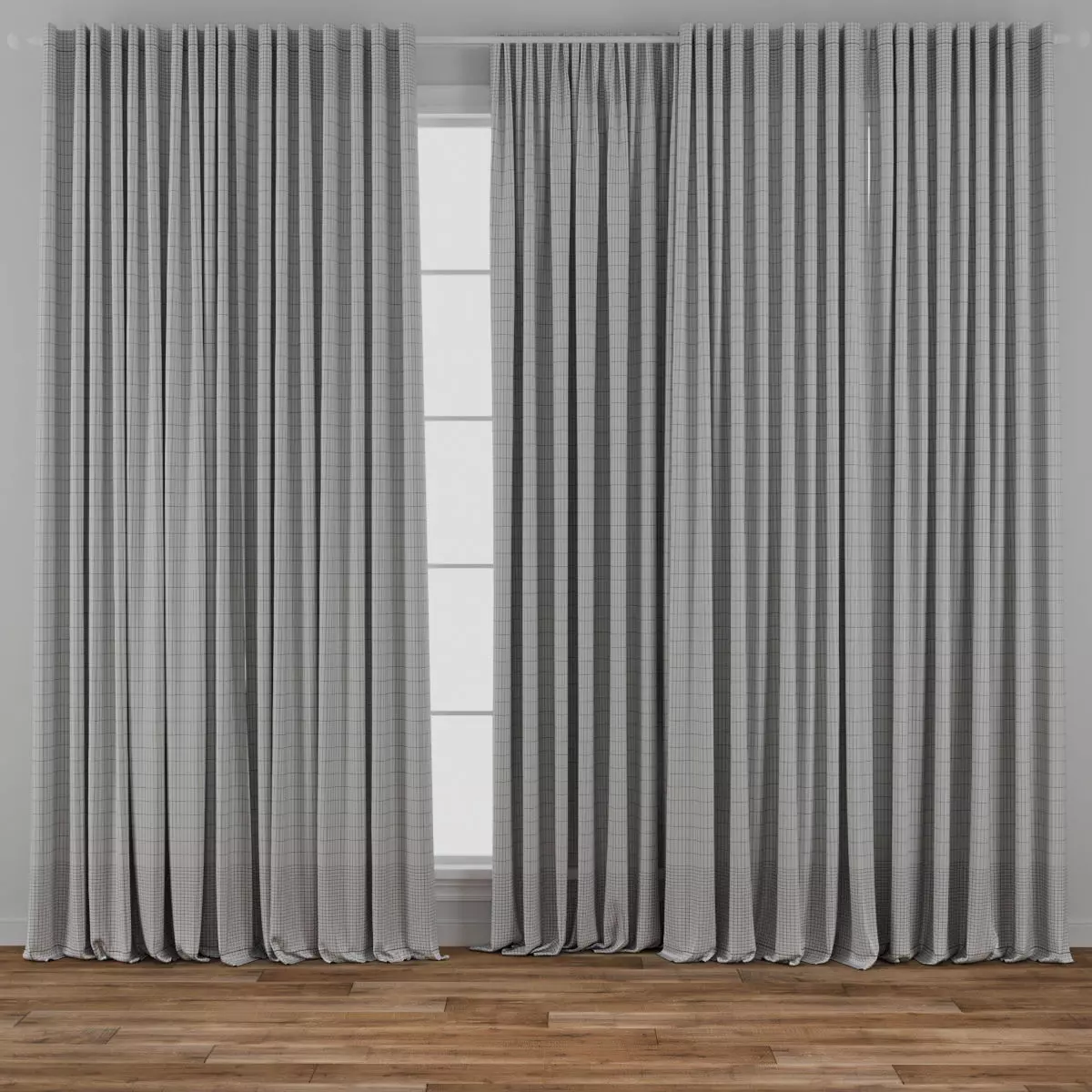 Curtain 002 3D model_4