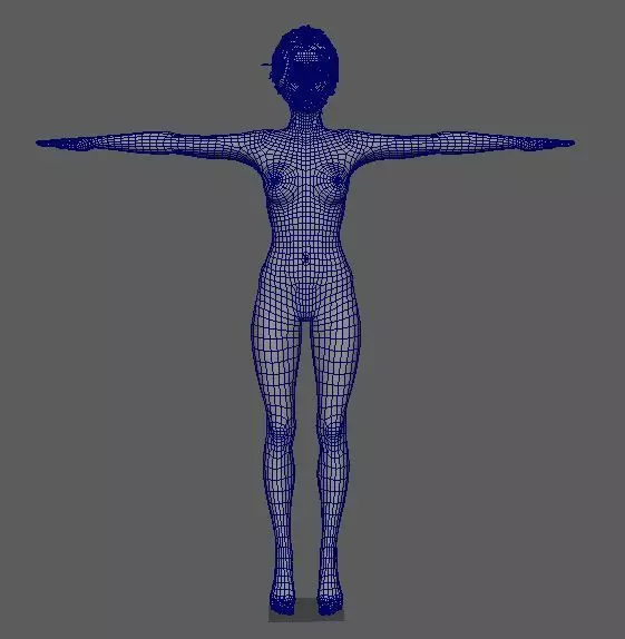 Jenna Ortega Character 3D Model Low-poly  Low-poly 3D model_20