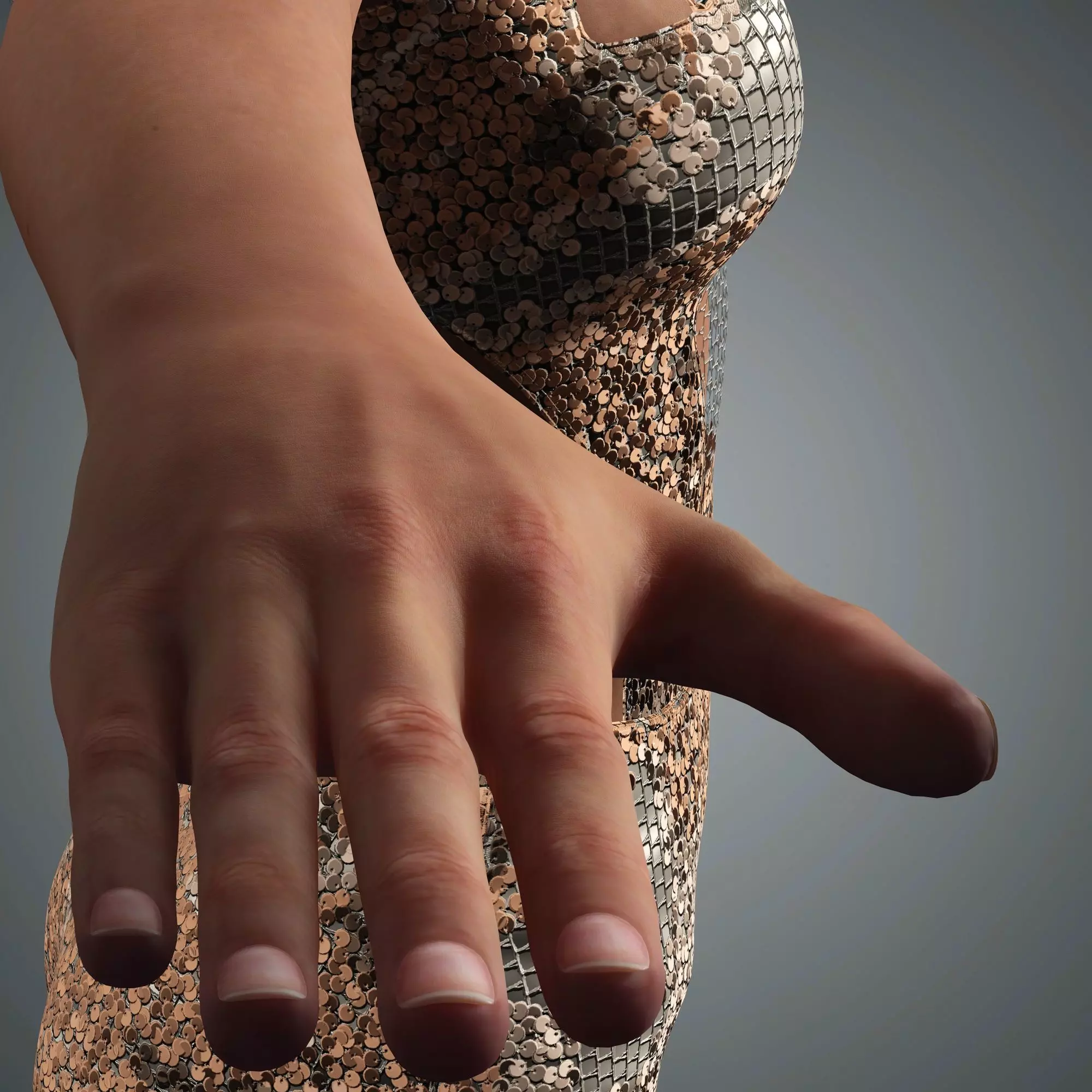 Jenna Ortega Character 3D Model Low-poly  Low-poly 3D model_14