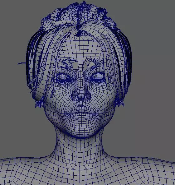 Jenna Ortega Character 3D Model Low-poly  Low-poly 3D model_18