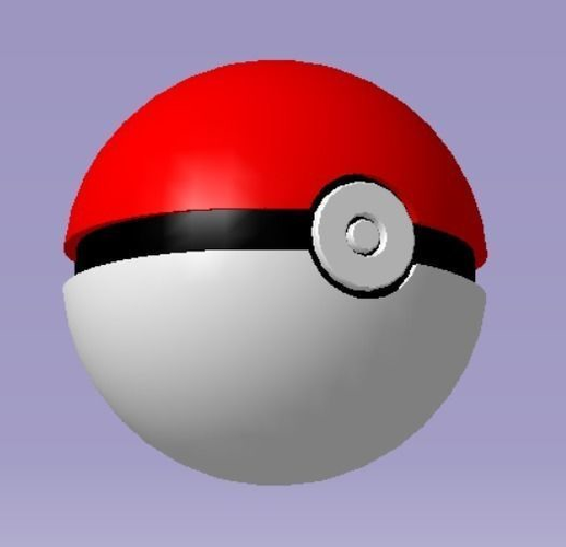 pokeball pokemon ball Free 3D print model