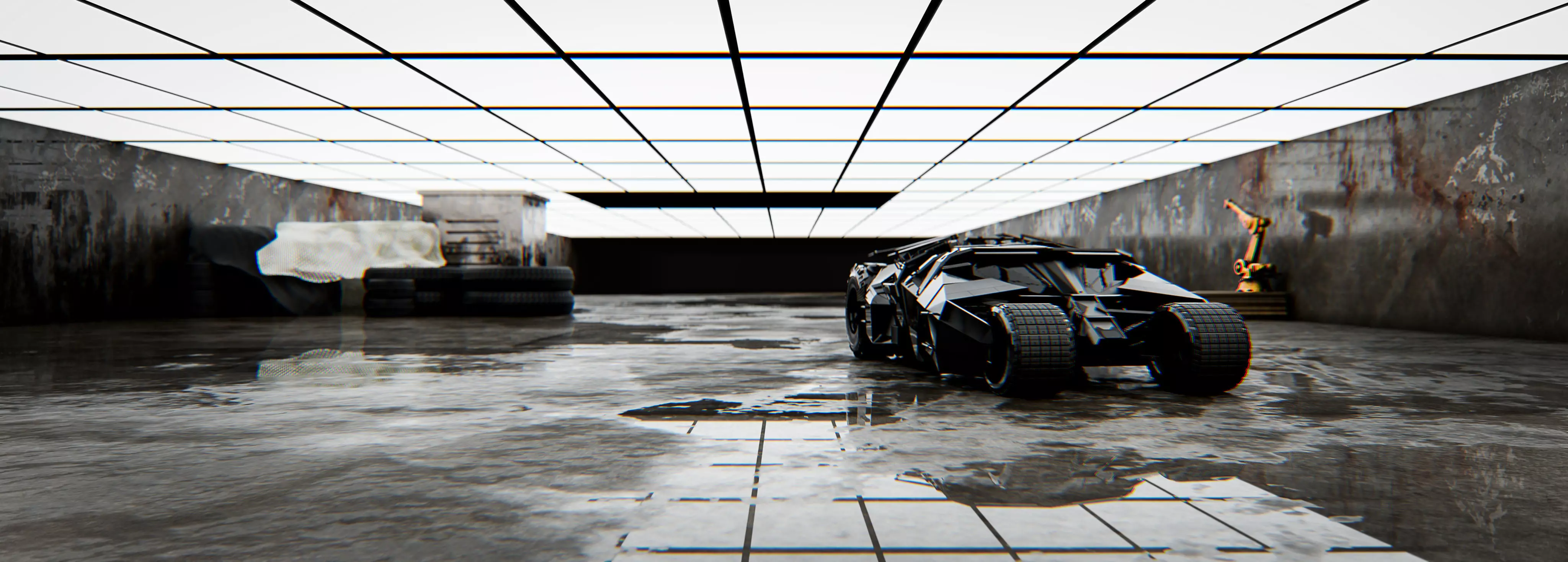 BatCave Scene 3D model_0