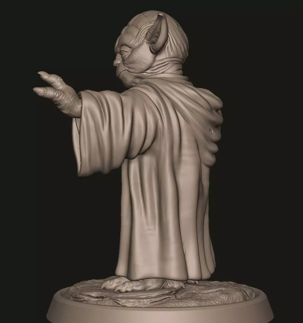 Yoda Sculpture 3D print model_5