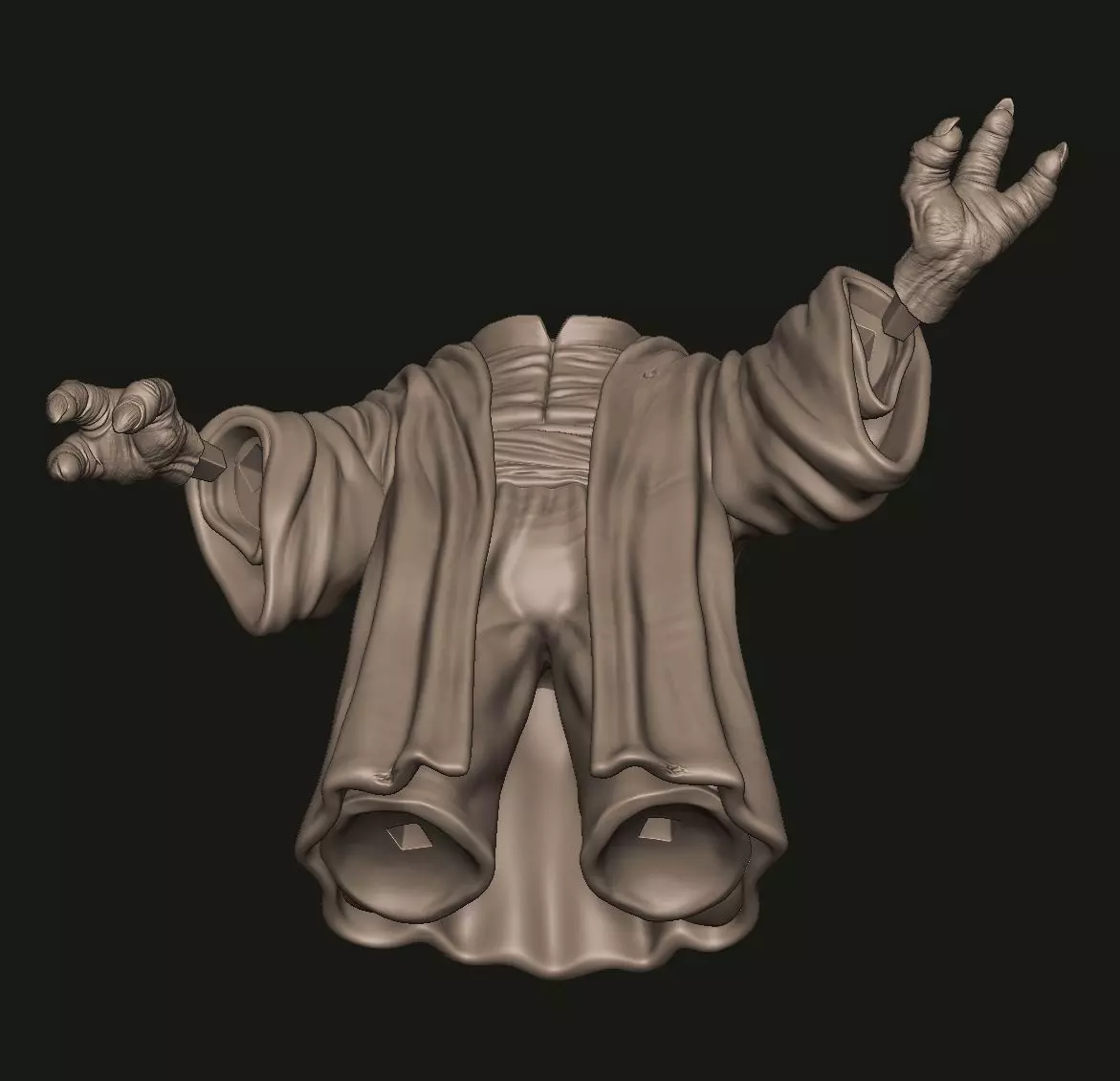 Yoda Sculpture 3D print model_10