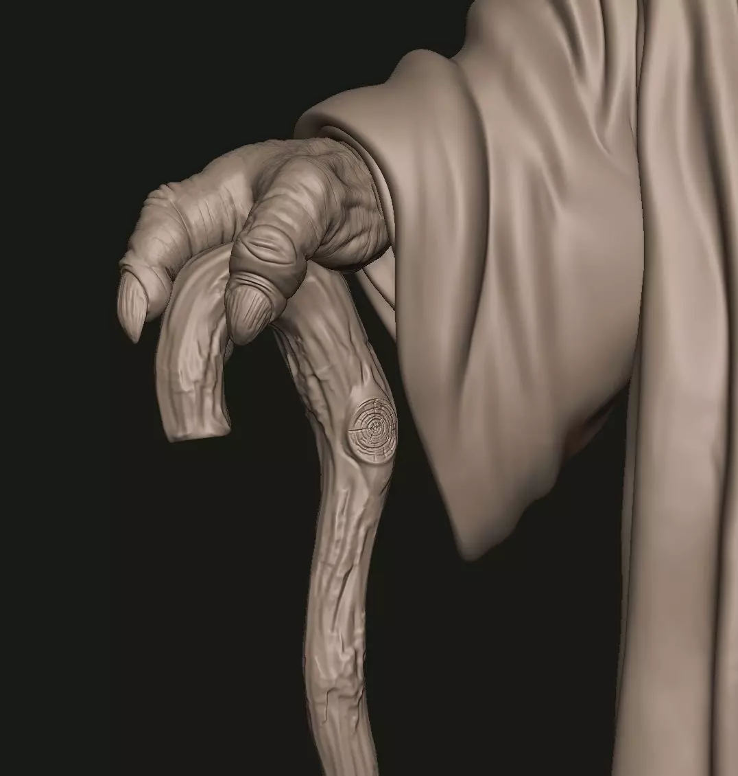 Yoda Sculpture 3D print model_11