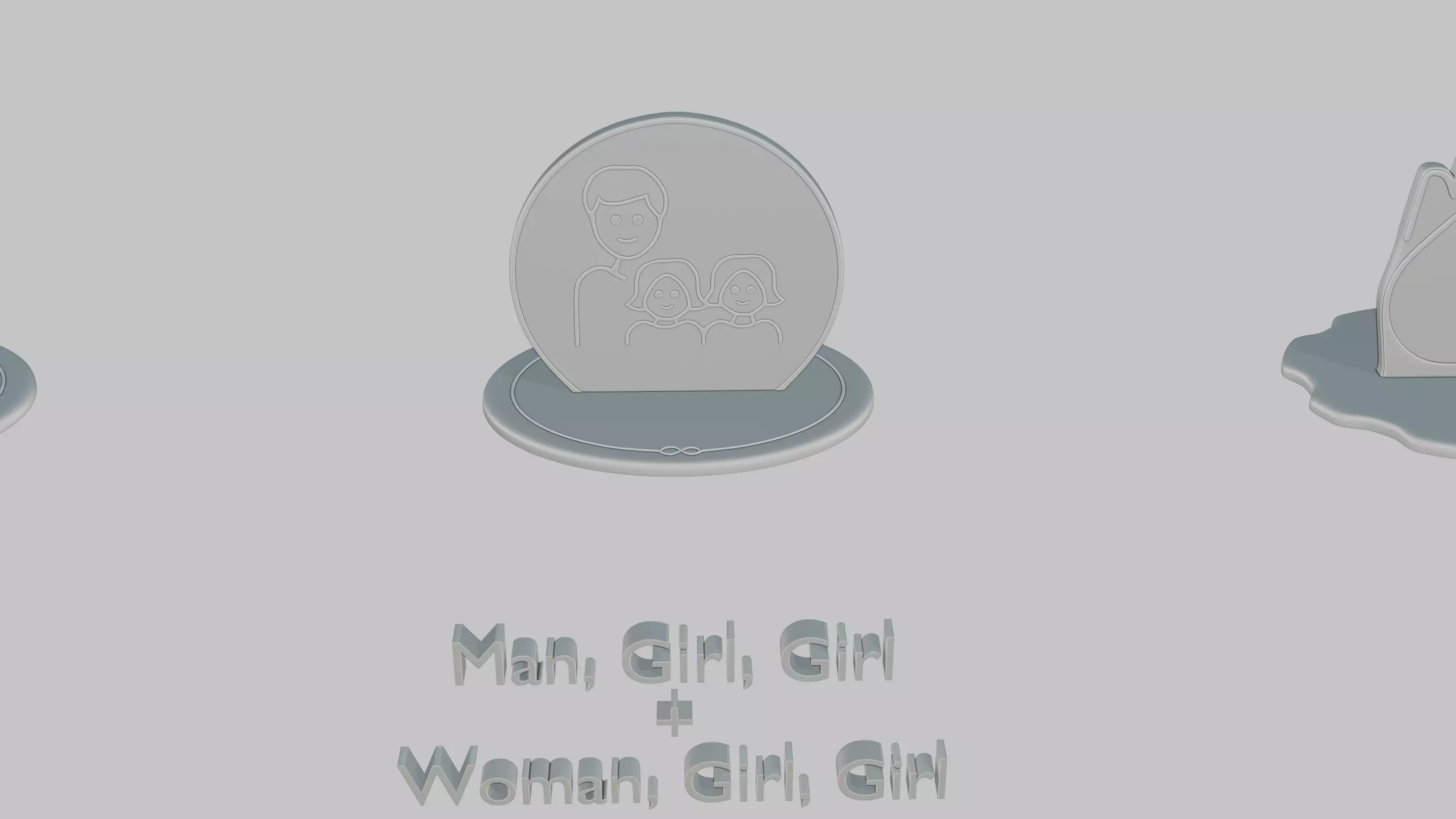 Mothers and Fathers Day Full Pack Emoji Statues 3D print model_92