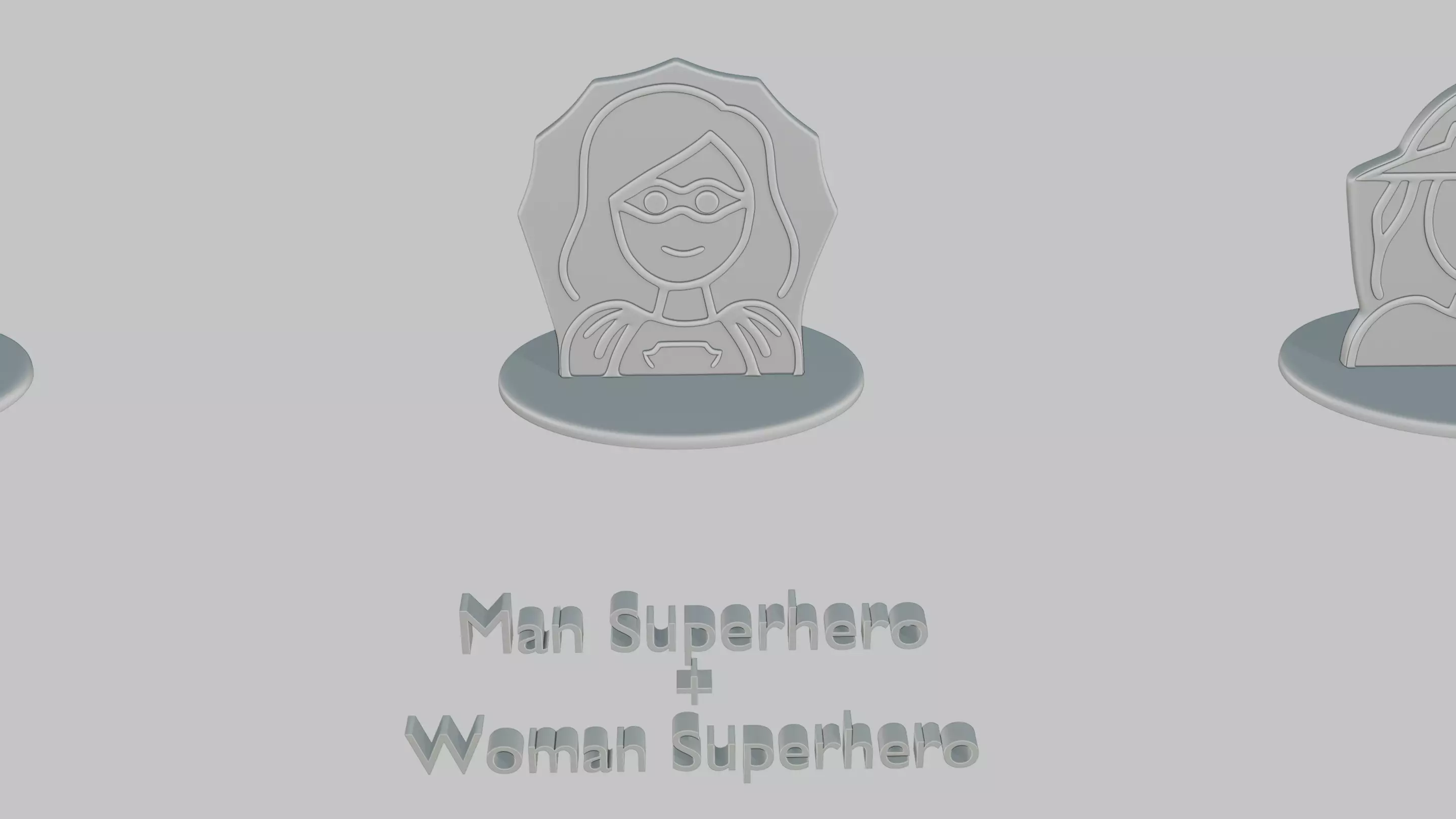 Mothers and Fathers Day Full Pack Emoji Statues 3D print model_36