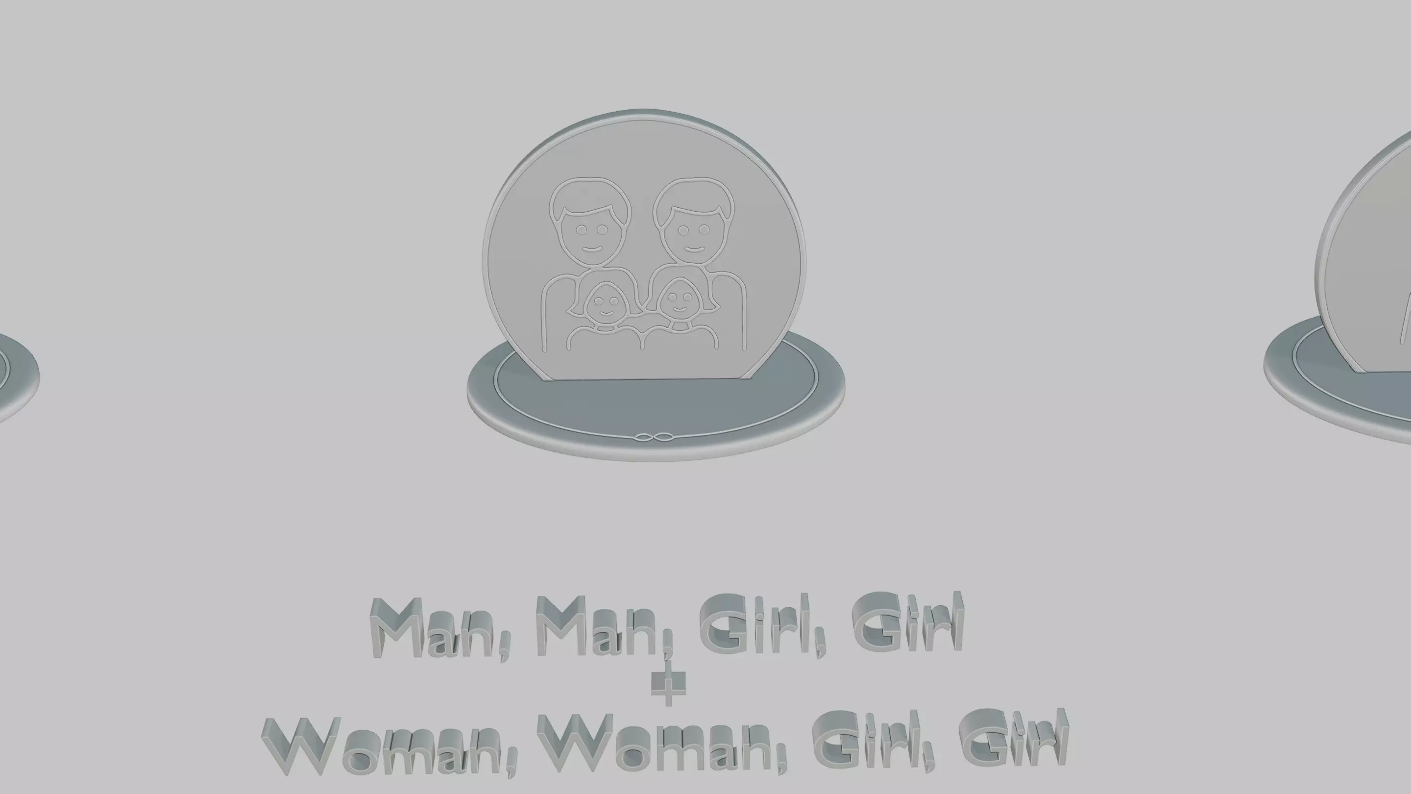 Mothers and Fathers Day Full Pack Emoji Statues 3D print model_81