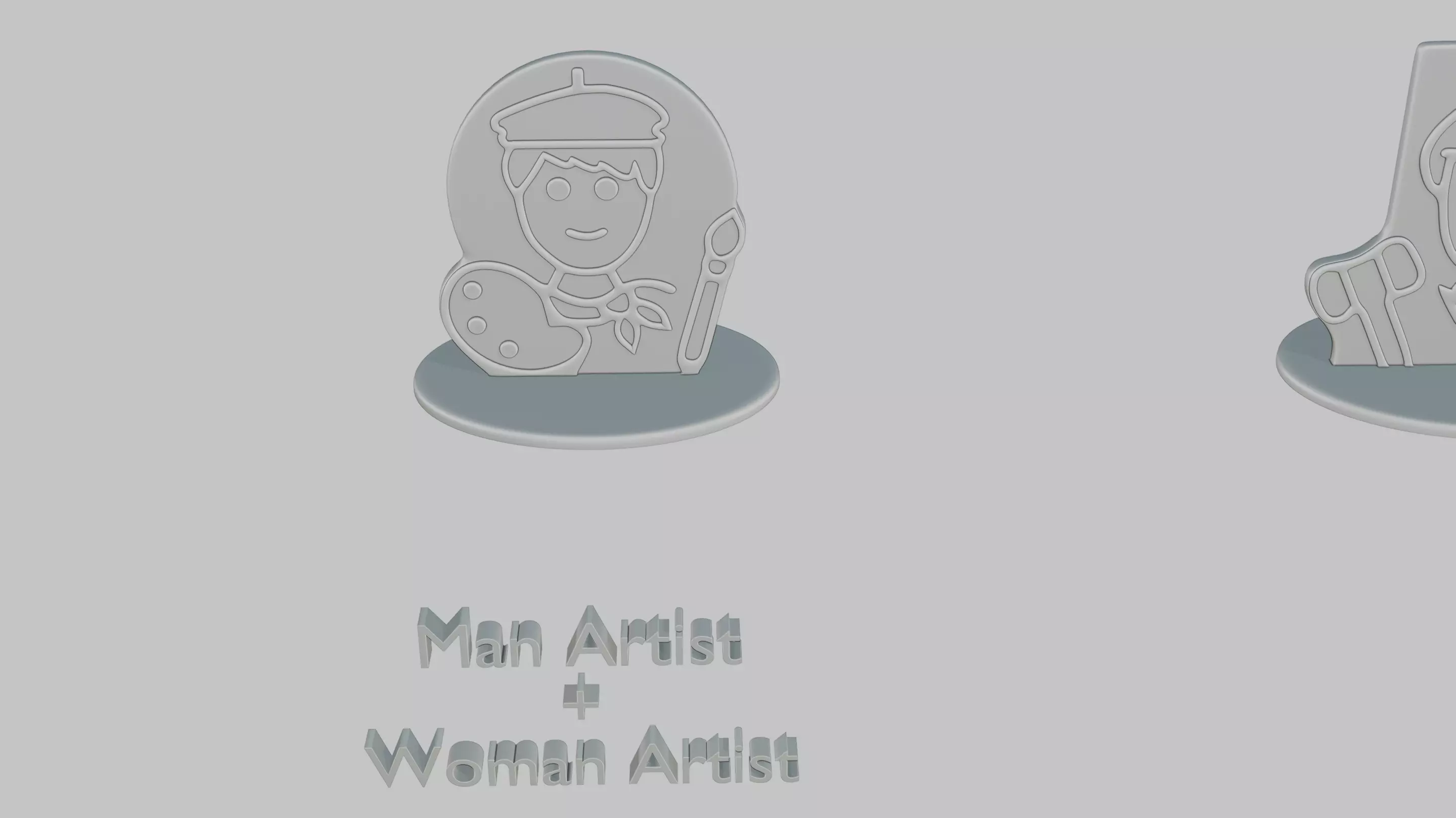 Mothers and Fathers Day Full Pack Emoji Statues 3D print model_19