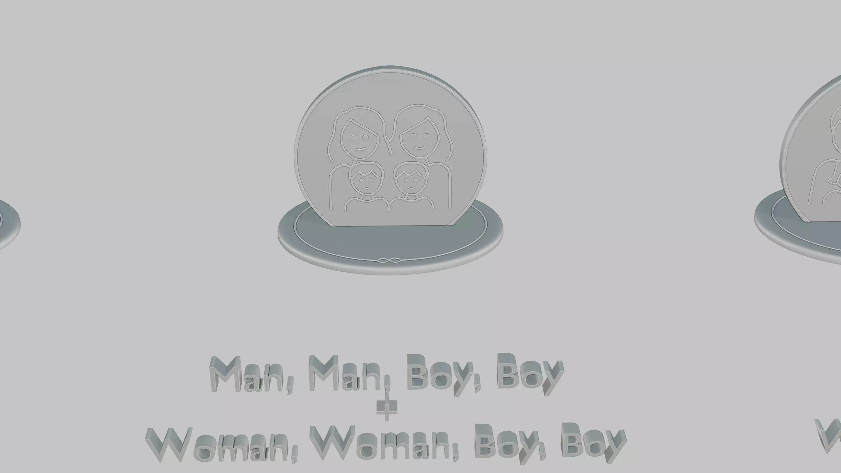 Mothers and Fathers Day Full Pack Emoji Statues 3D print model_79