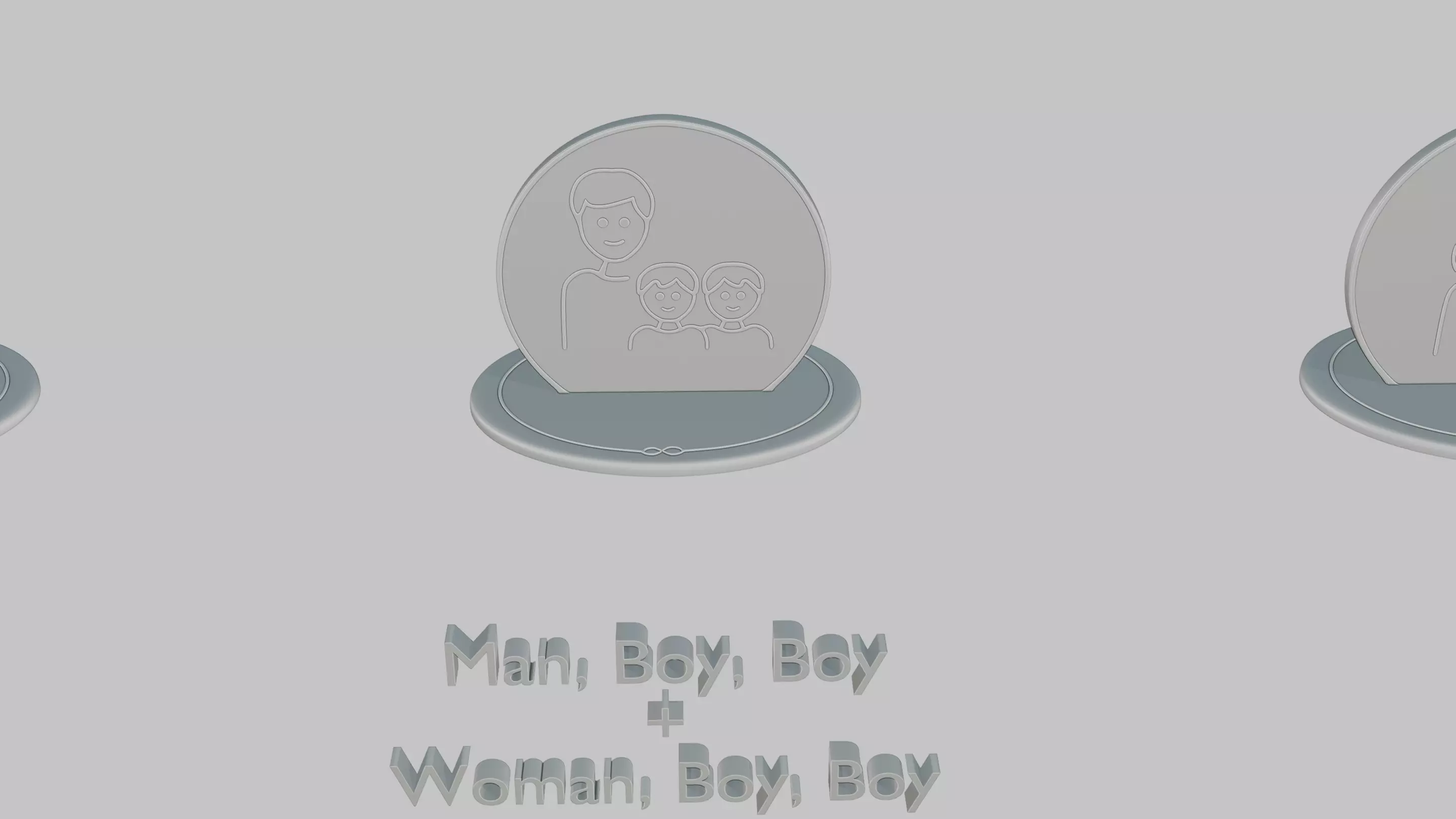 Mothers and Fathers Day Full Pack Emoji Statues 3D print model_85