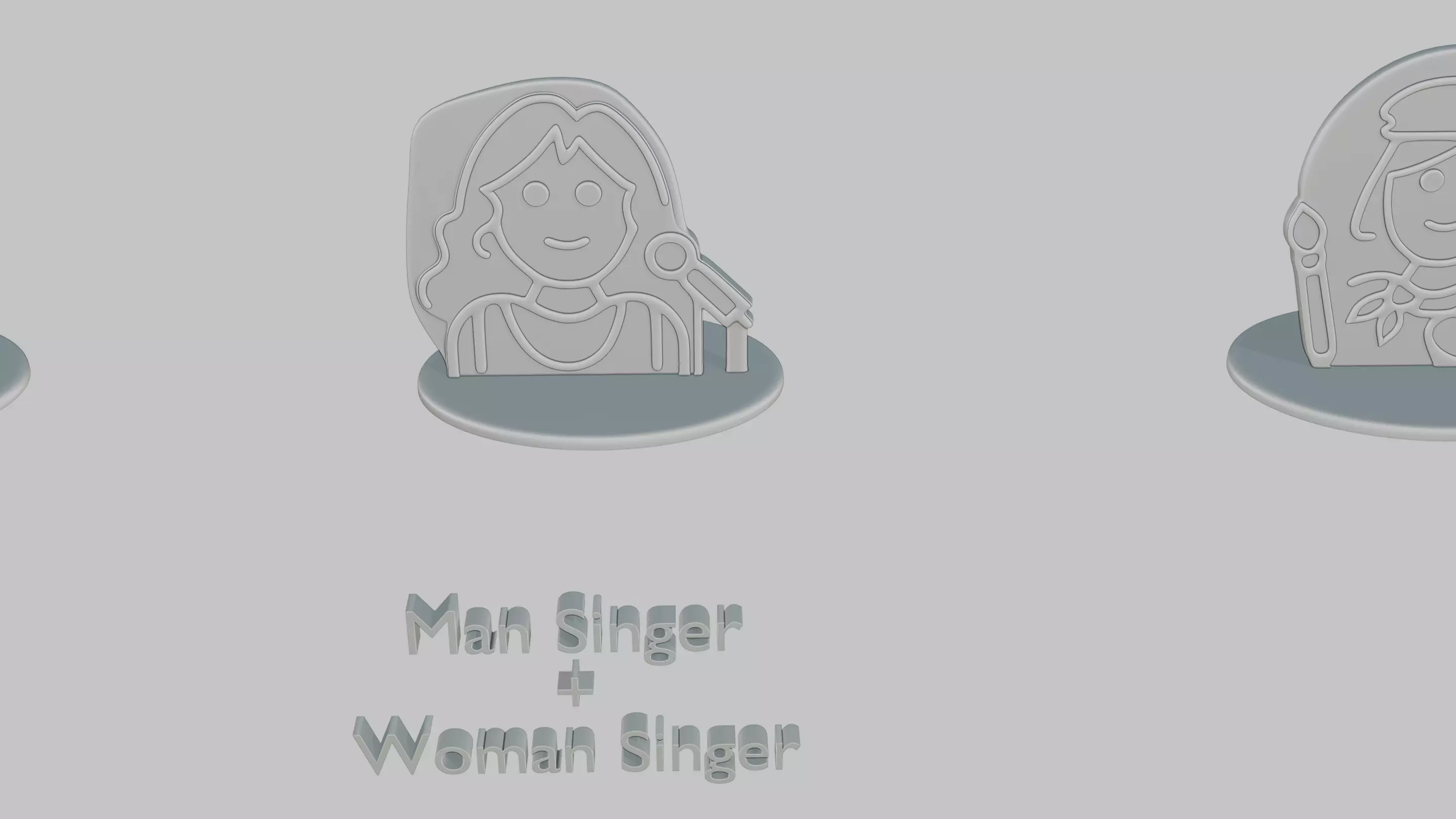 Mothers and Fathers Day Full Pack Emoji Statues 3D print model_18