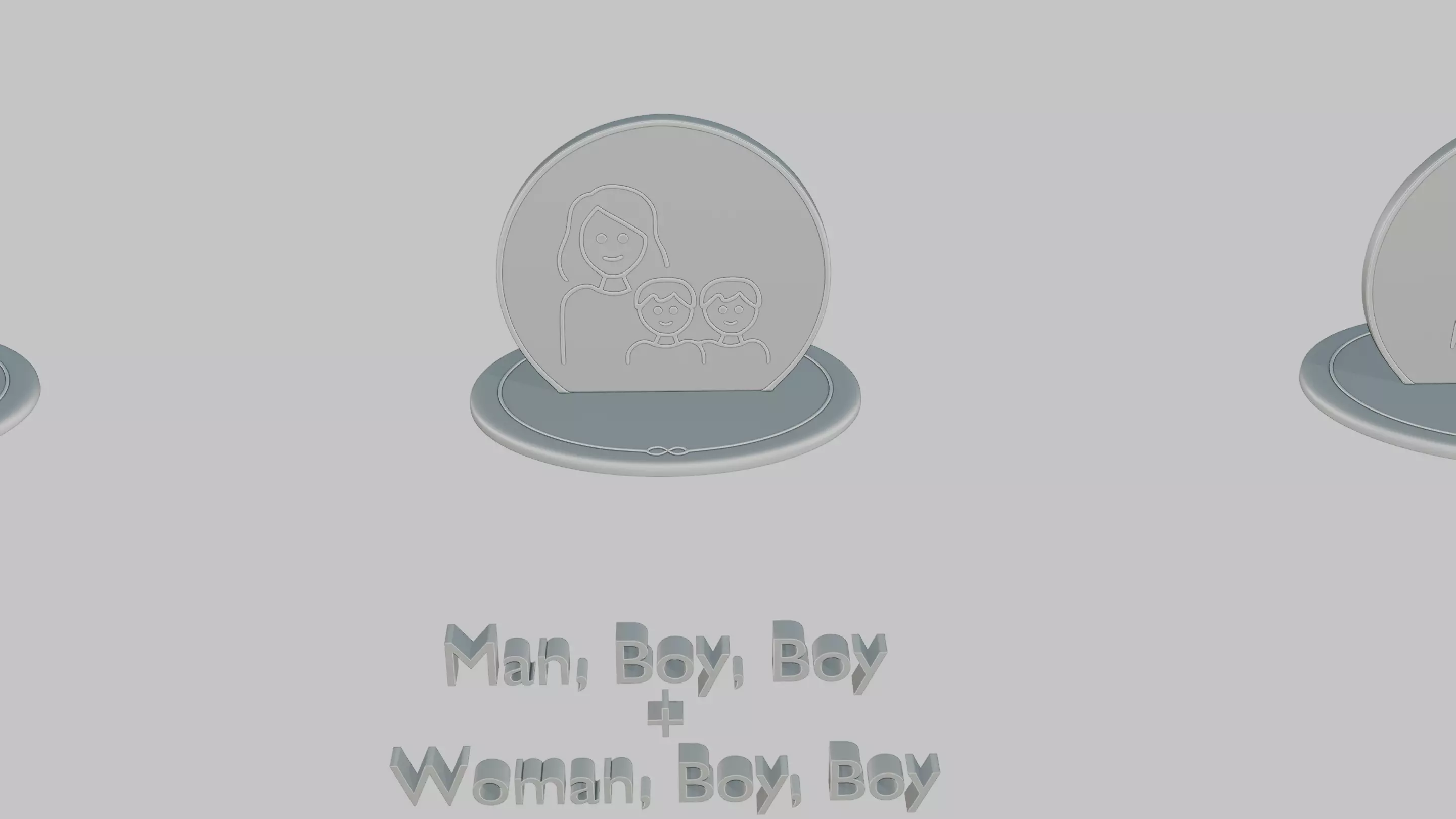 Mothers and Fathers Day Full Pack Emoji Statues 3D print model_86