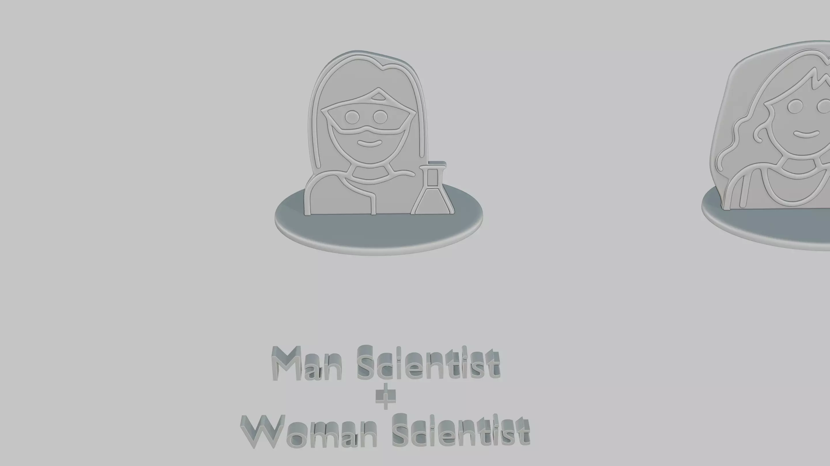 Mothers and Fathers Day Full Pack Emoji Statues 3D print model_16