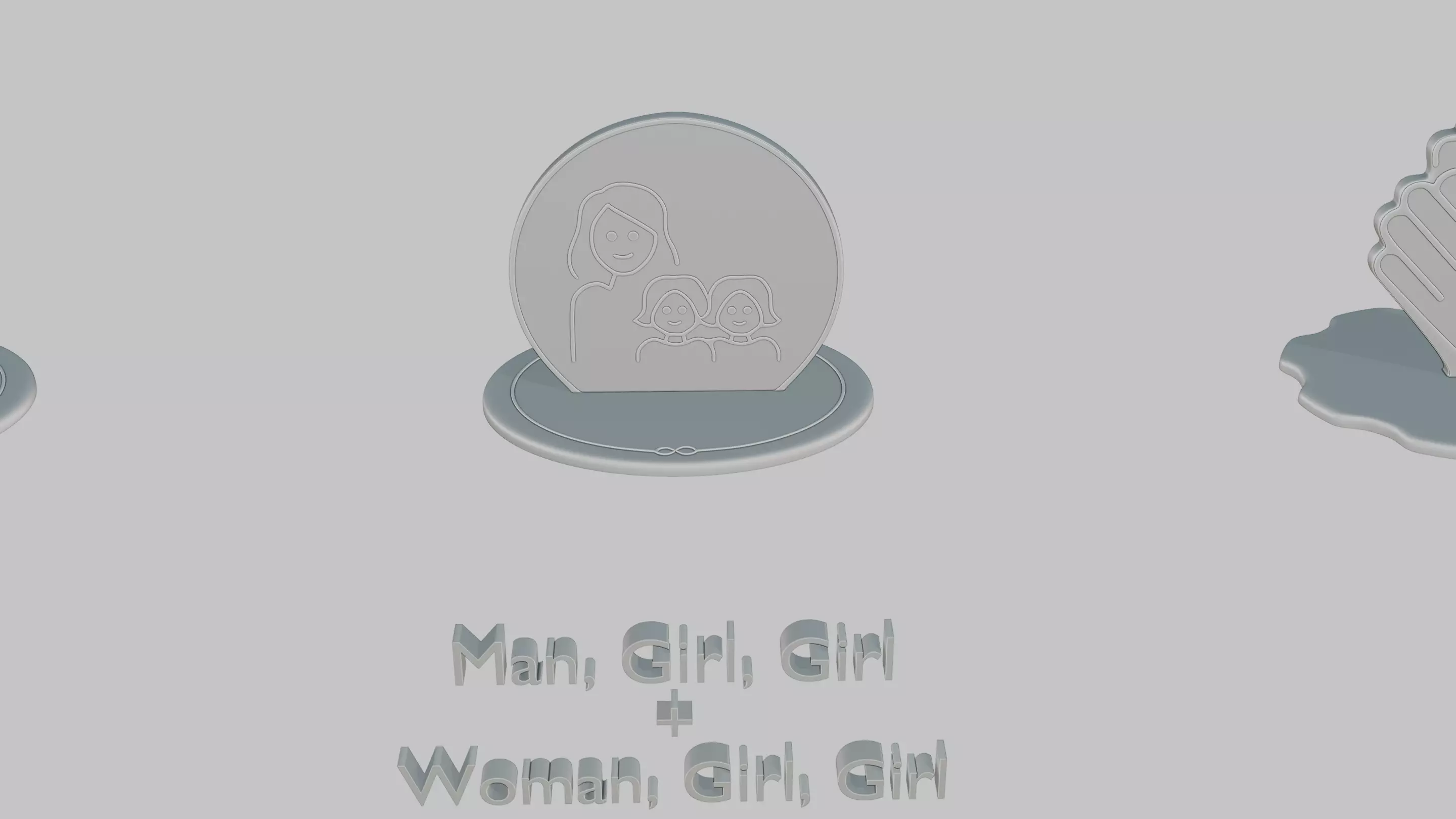 Mothers and Fathers Day Full Pack Emoji Statues 3D print model_91