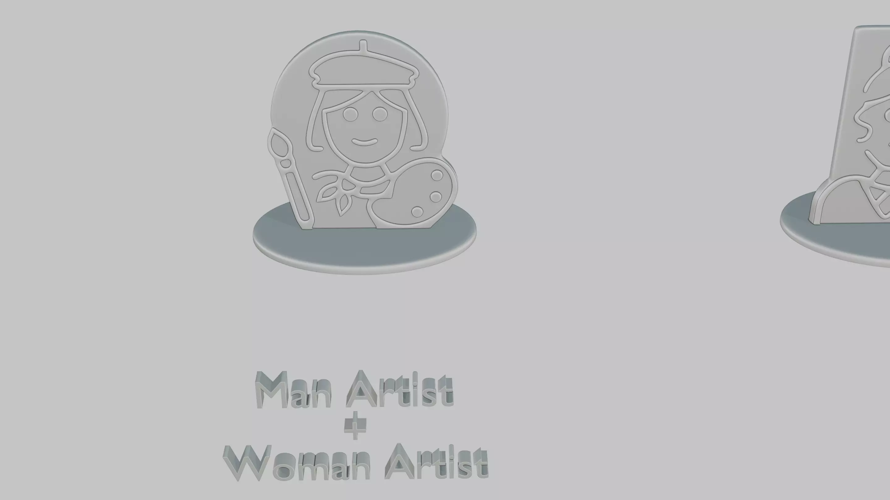 Mothers and Fathers Day Full Pack Emoji Statues 3D print model_20